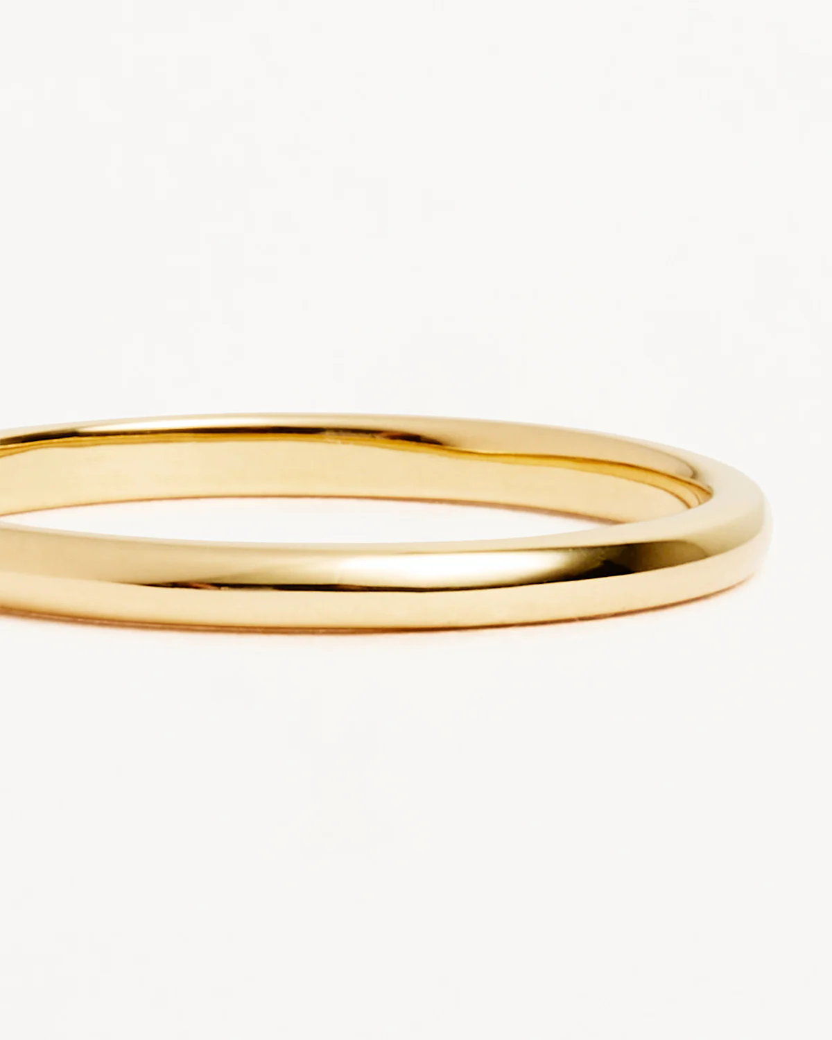 14k Solid Gold Bold Purity Ring - Image 3