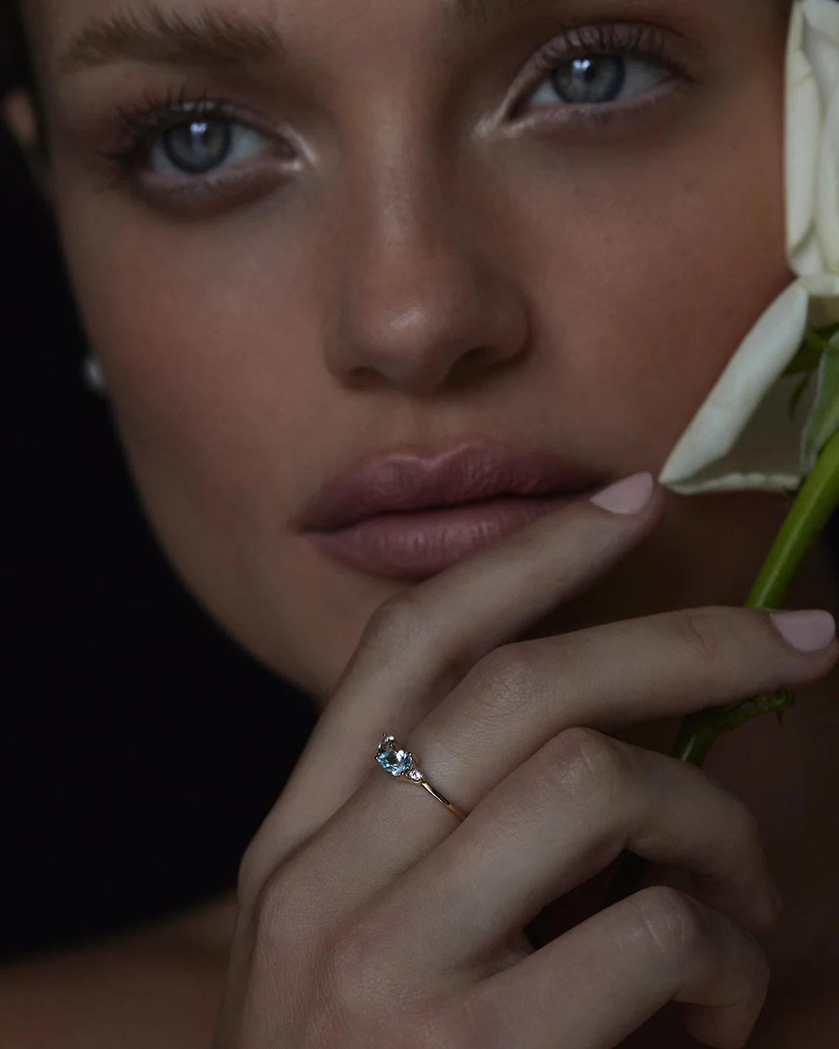 14k Solid Gold By Your Side Sapphire Ring - Image 7