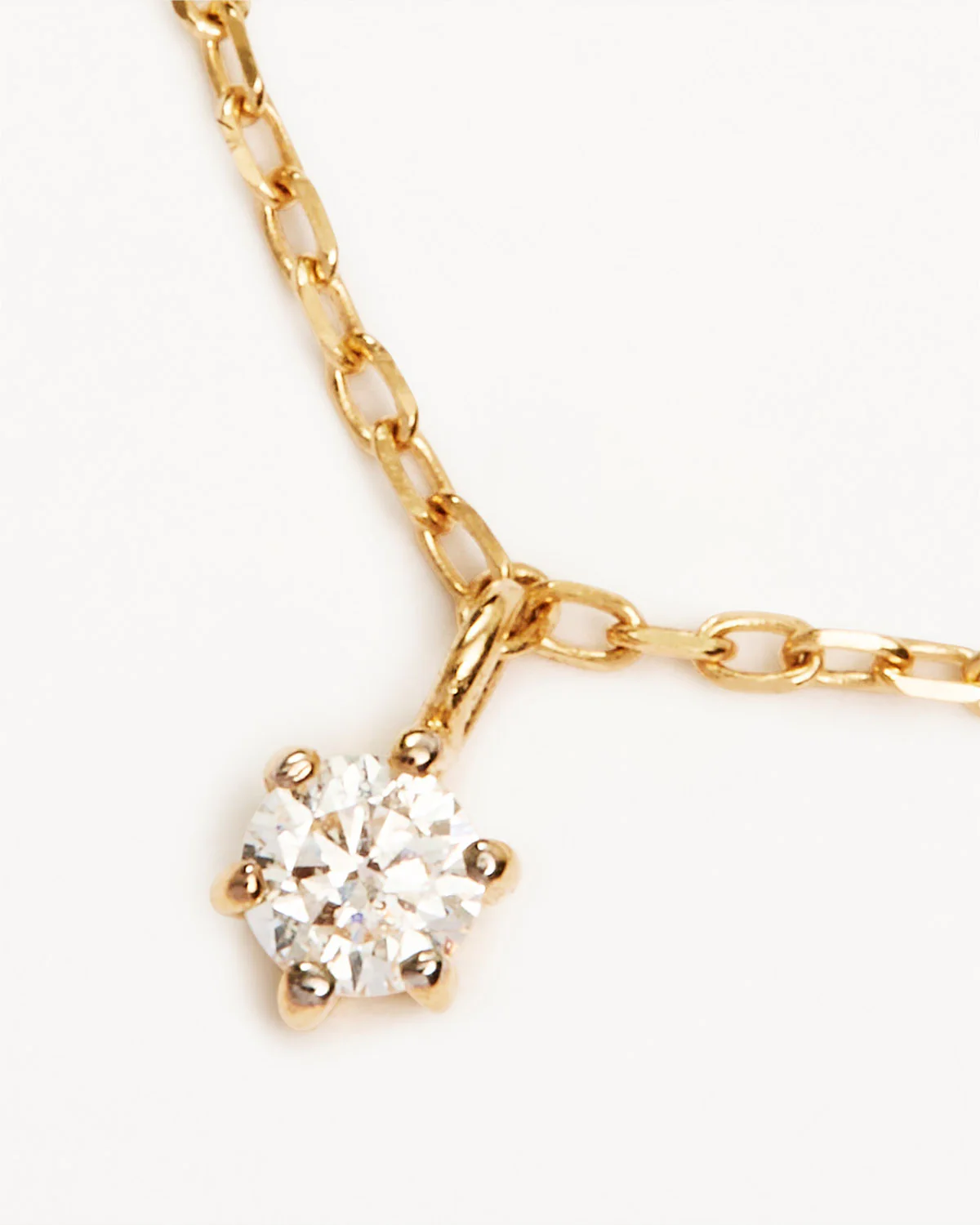 14k Solid Gold Droplets Diamond Necklace - Image 3