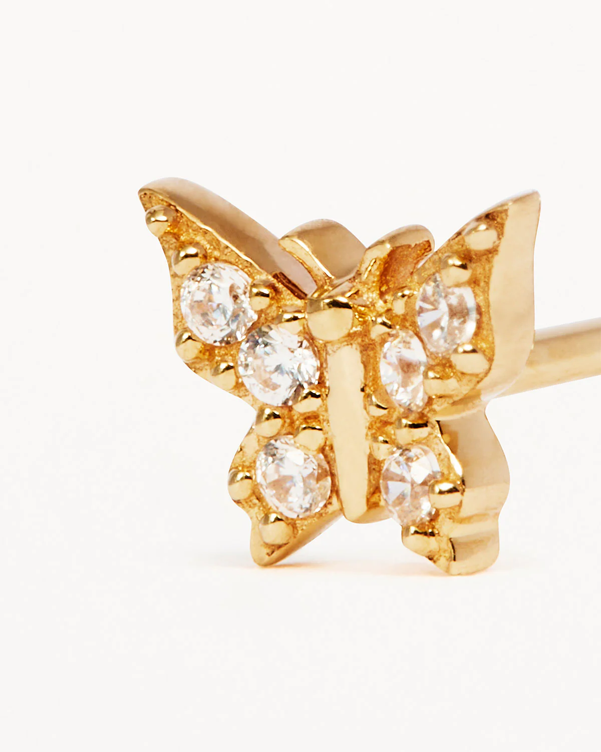 14k Solid Gold Fly With Me Earring - Image 3