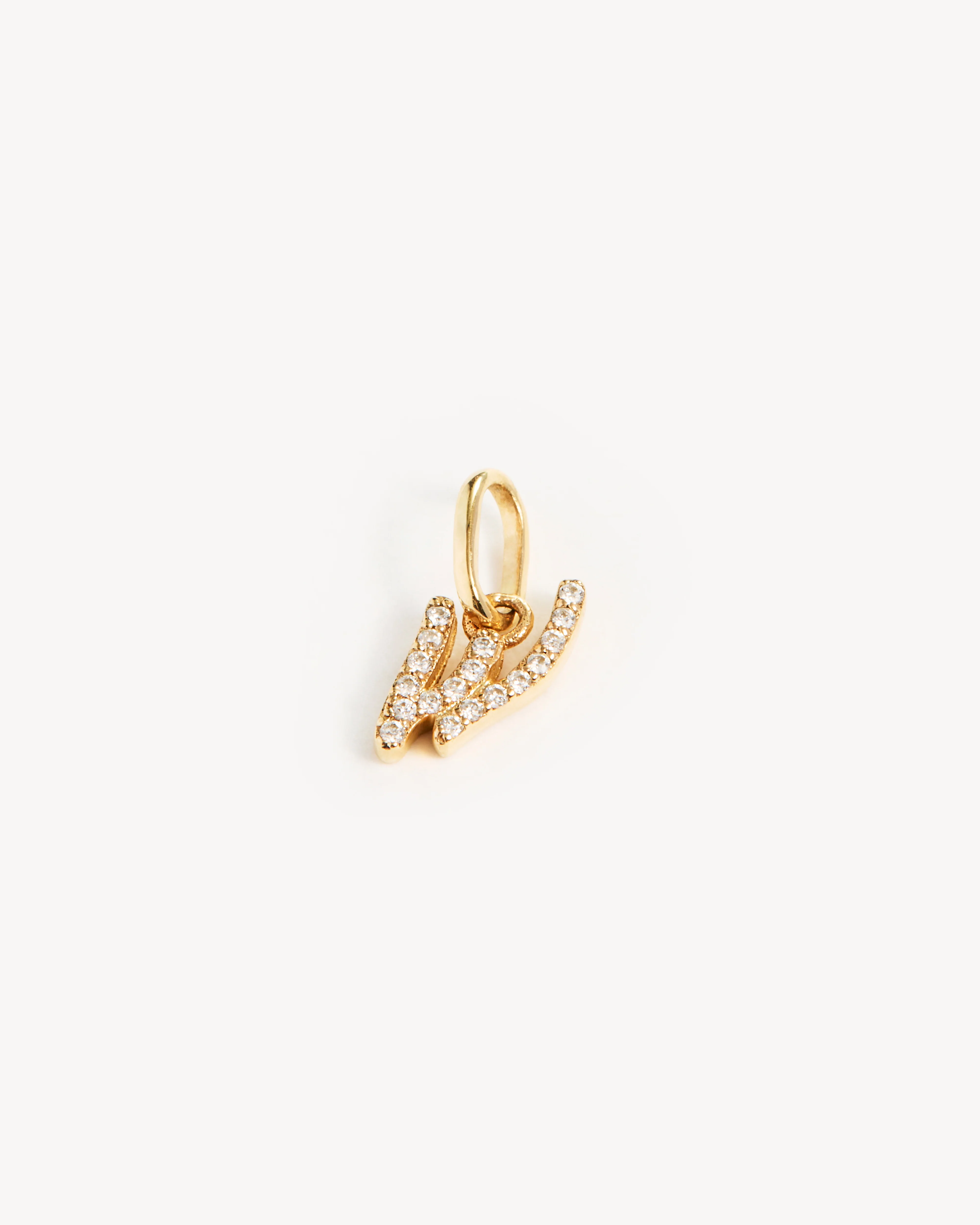 14k Solid Gold Forever Love Diamond Letter Necklace Pendant - Image 62