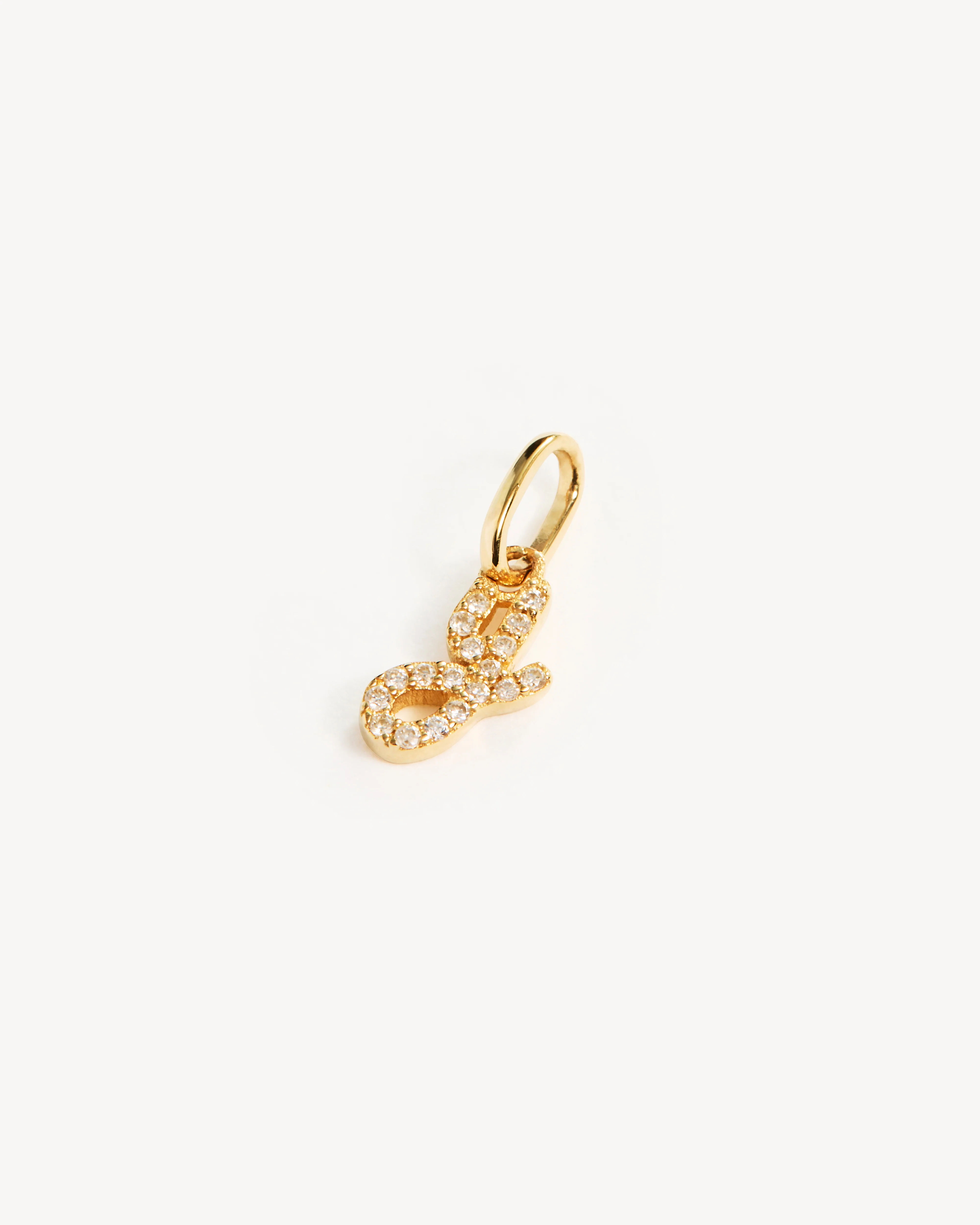 14k Solid Gold Forever Love Diamond Letter Necklace Pendant - Image 66