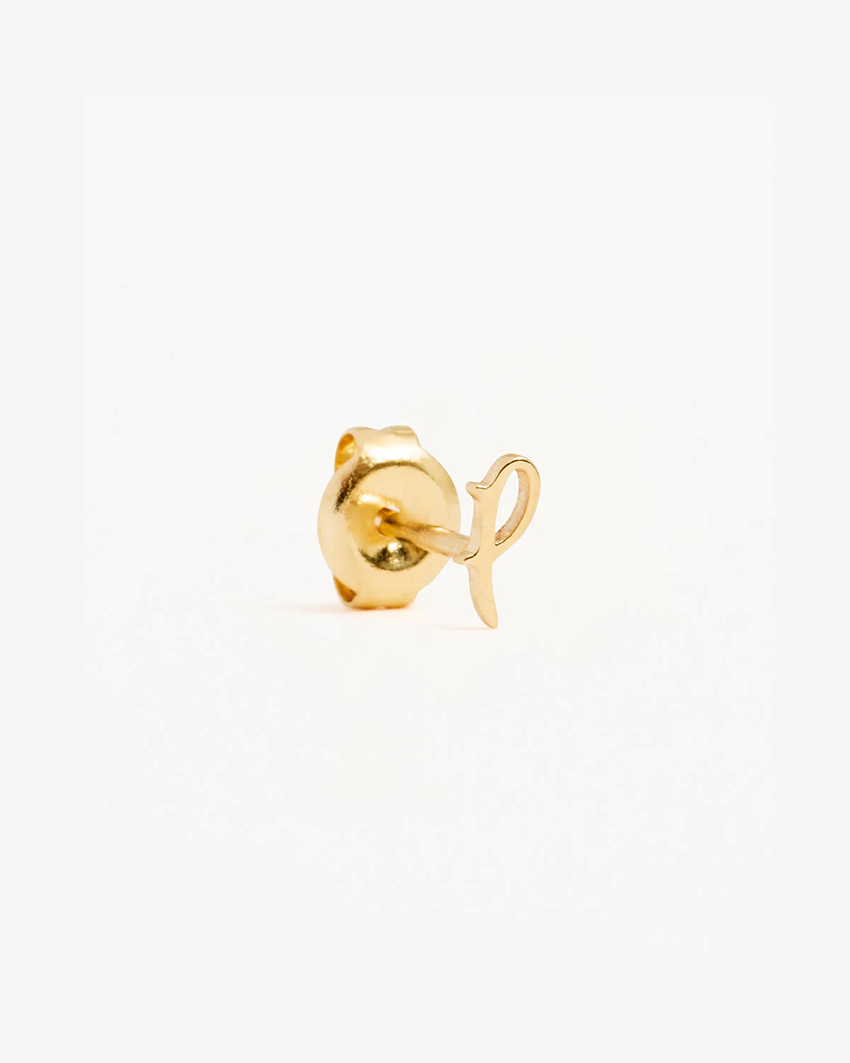 14k Solid Gold Love Letter Earring - Image 48
