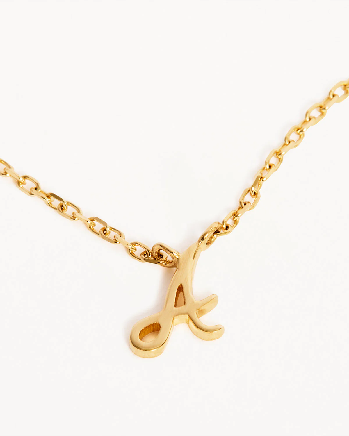 14k Solid Gold Love Letter Necklace - Image 11