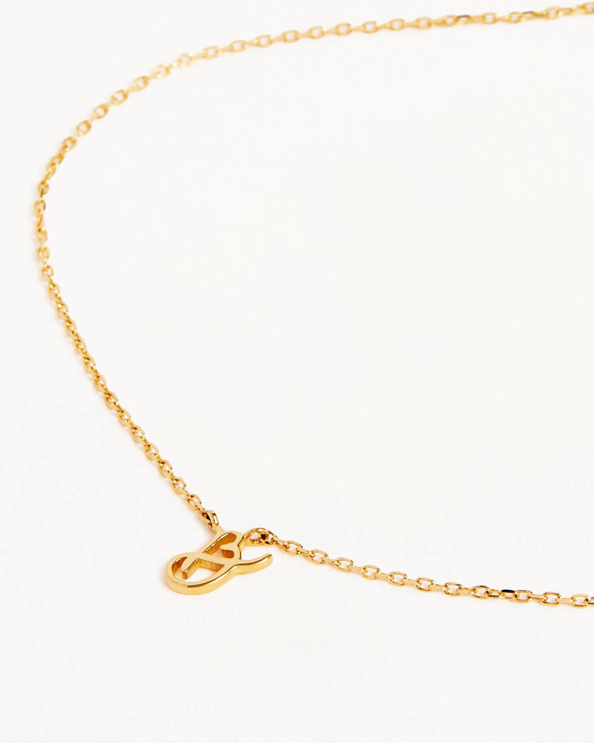 14k Solid Gold Love Letter Necklace - Image 12