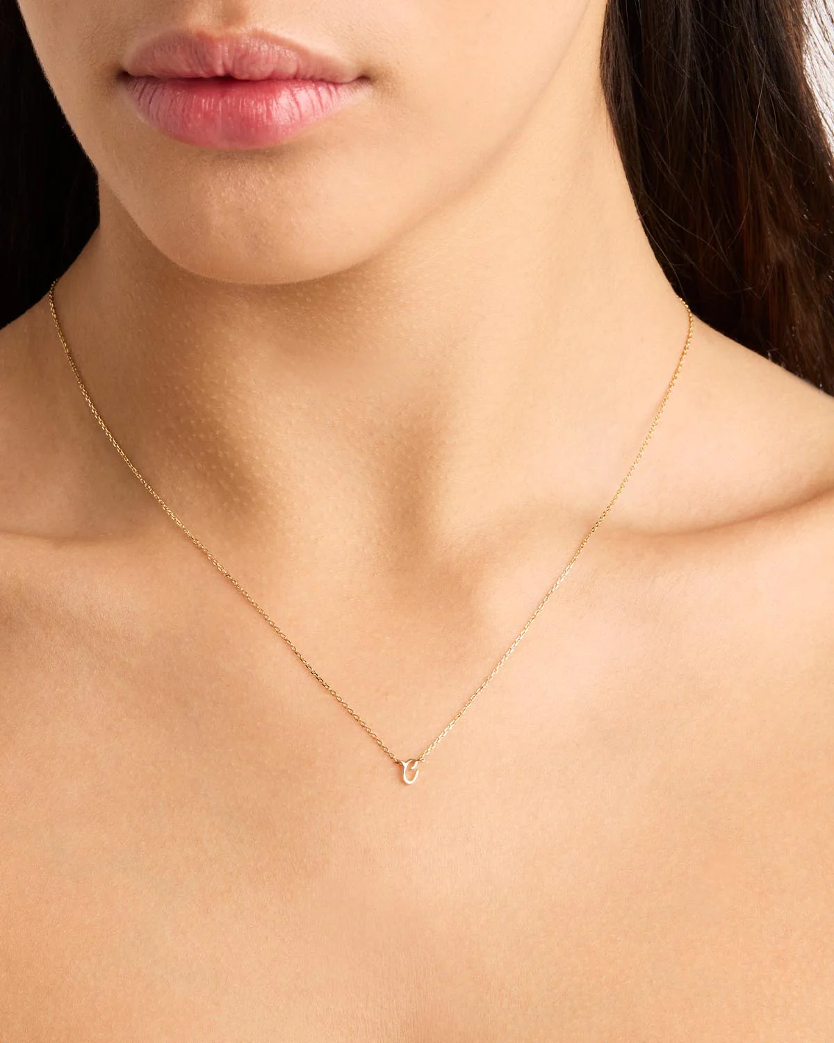 14k Solid Gold Love Letter Necklace - Image 16