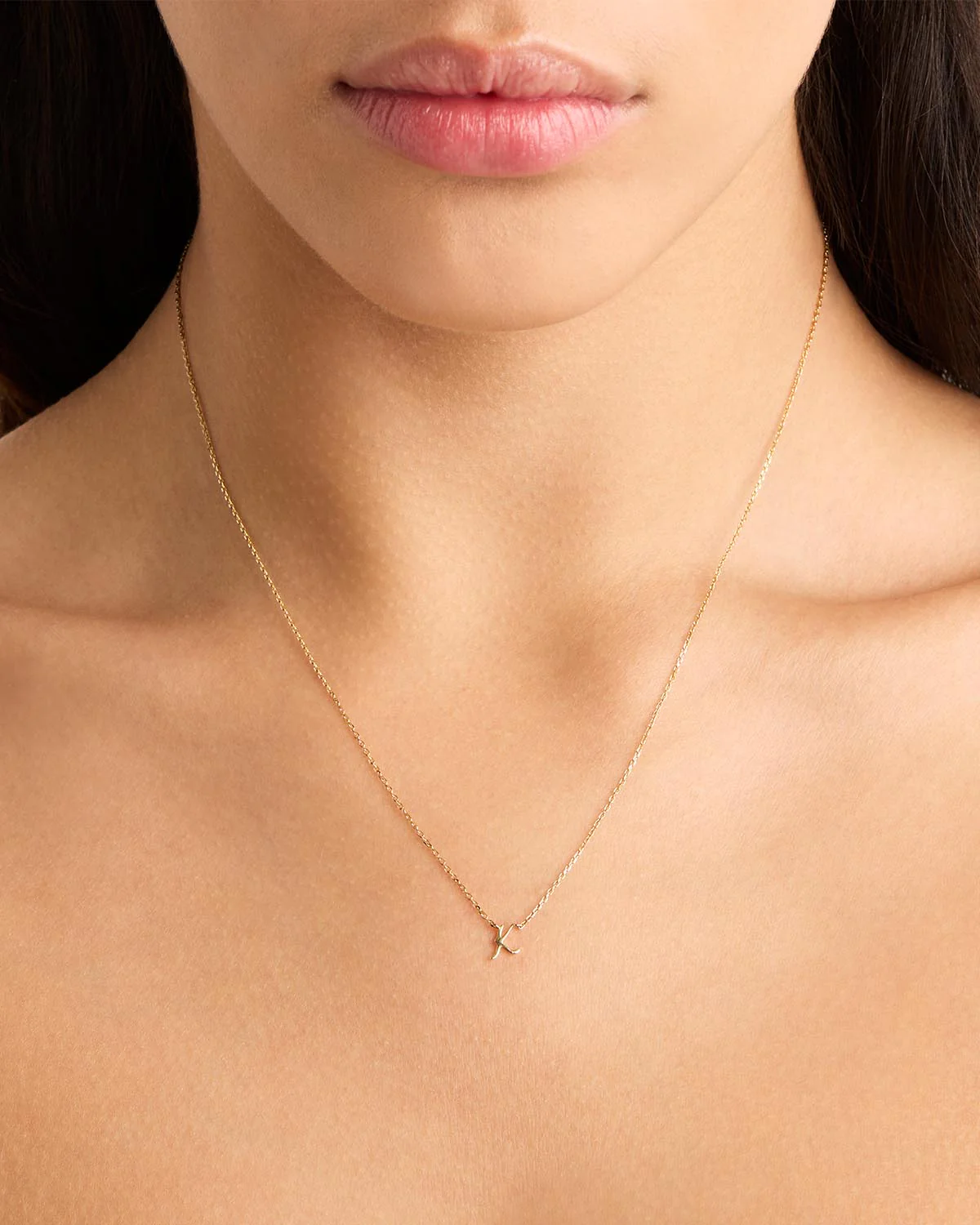 14k Solid Gold Love Letter Necklace - Image 37