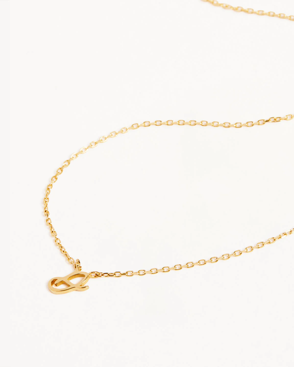 14k Solid Gold Love Letter Necklace - Image 4
