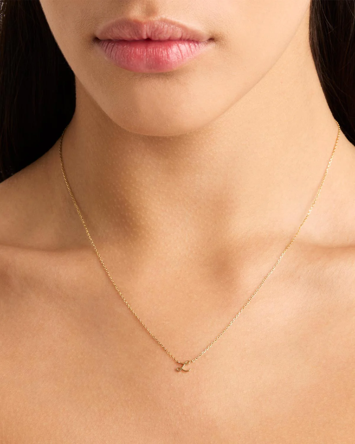 14k Solid Gold Love Letter Necklace - Image 40