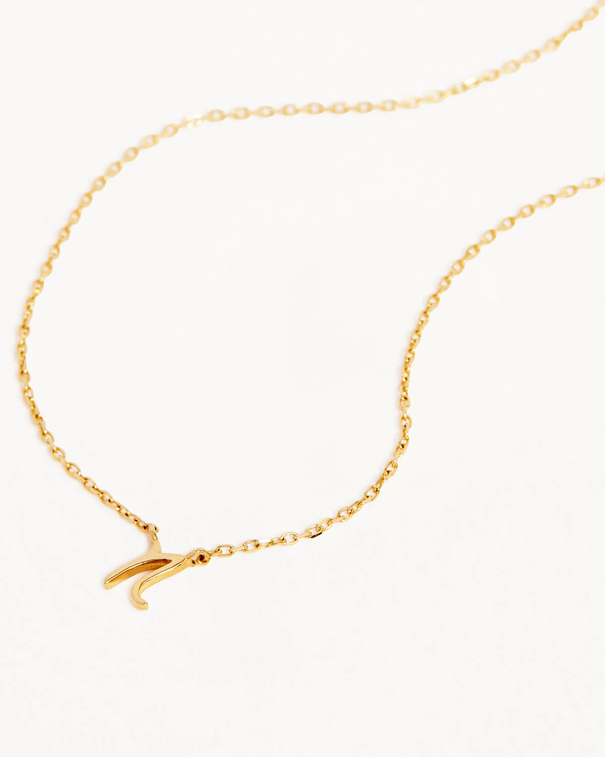 14k Solid Gold Love Letter Necklace - Image 42