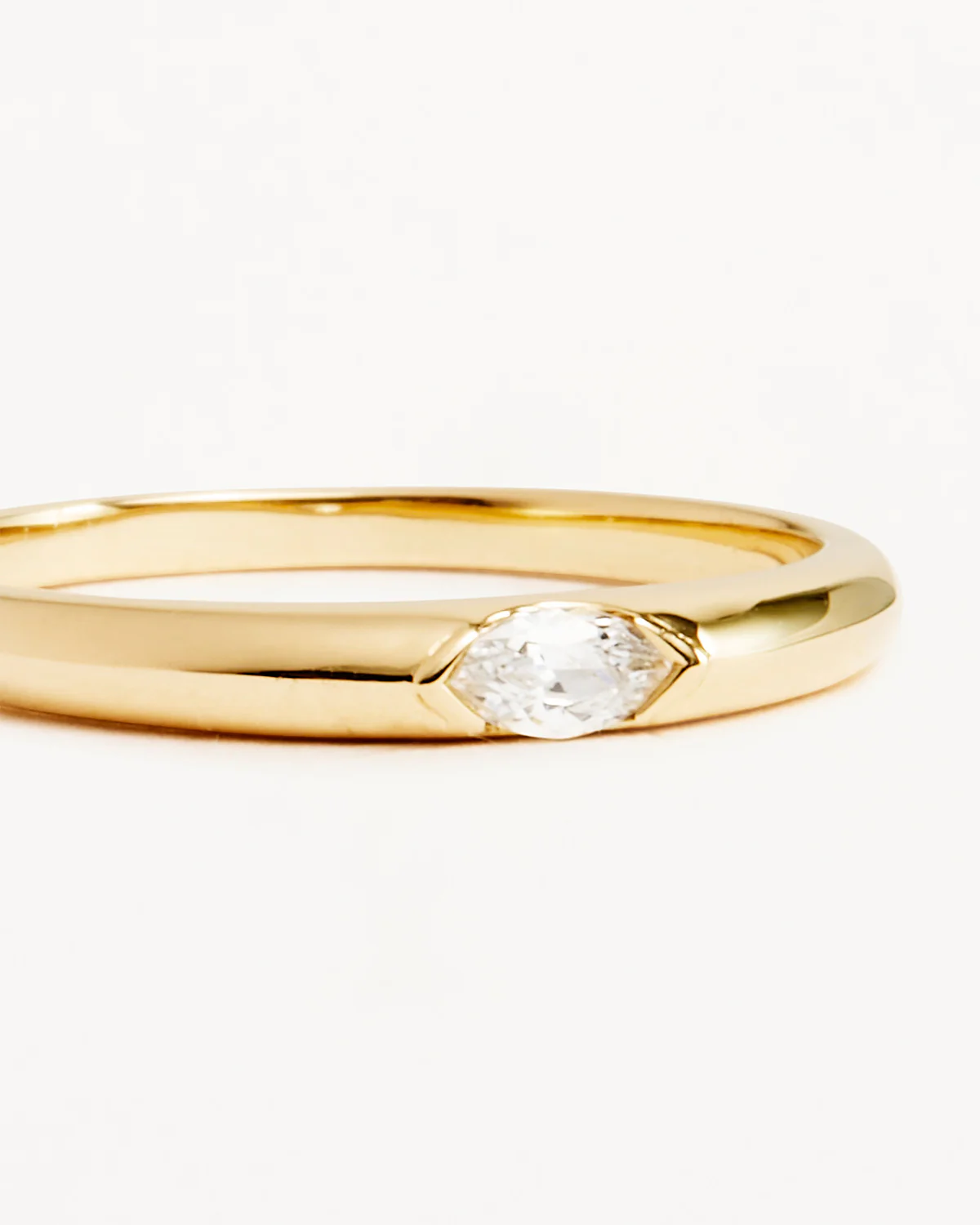 14k Solid Gold Petal of Hope Lab-Grown Diamond Ring - Image 3