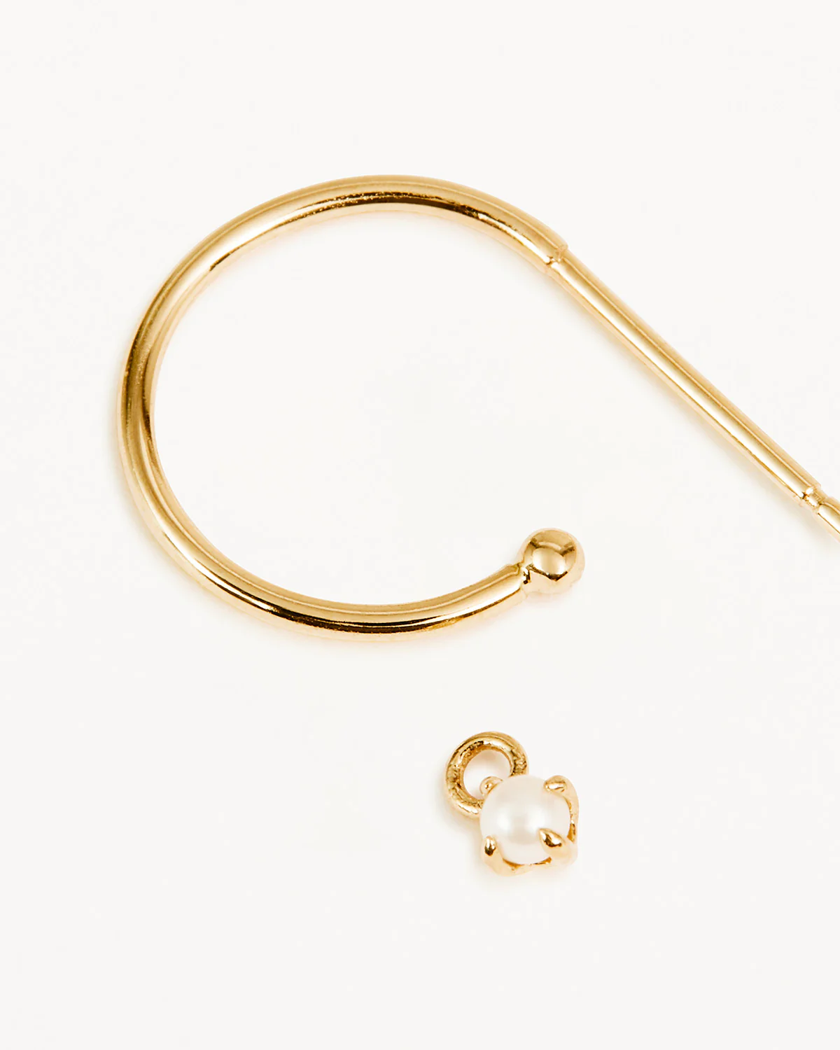 14k Solid Gold Tranquillity Hoop - Image 3