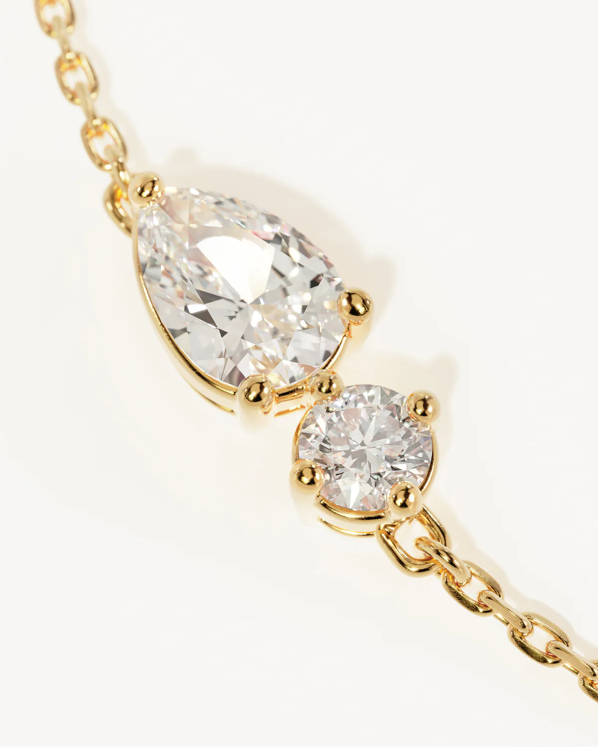 14k Solid Gold With All My Heart Sapphire Bracelet - Image 3