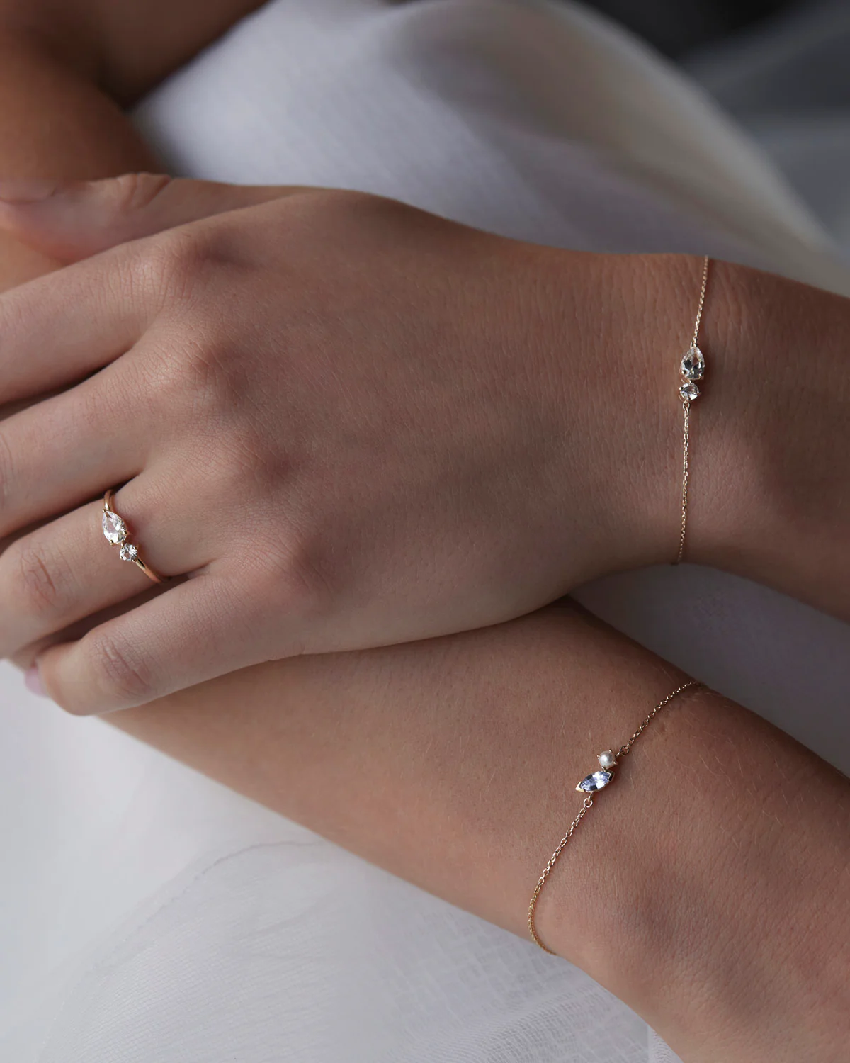14k Solid Gold With All My Heart Sapphire Bracelet - Image 6