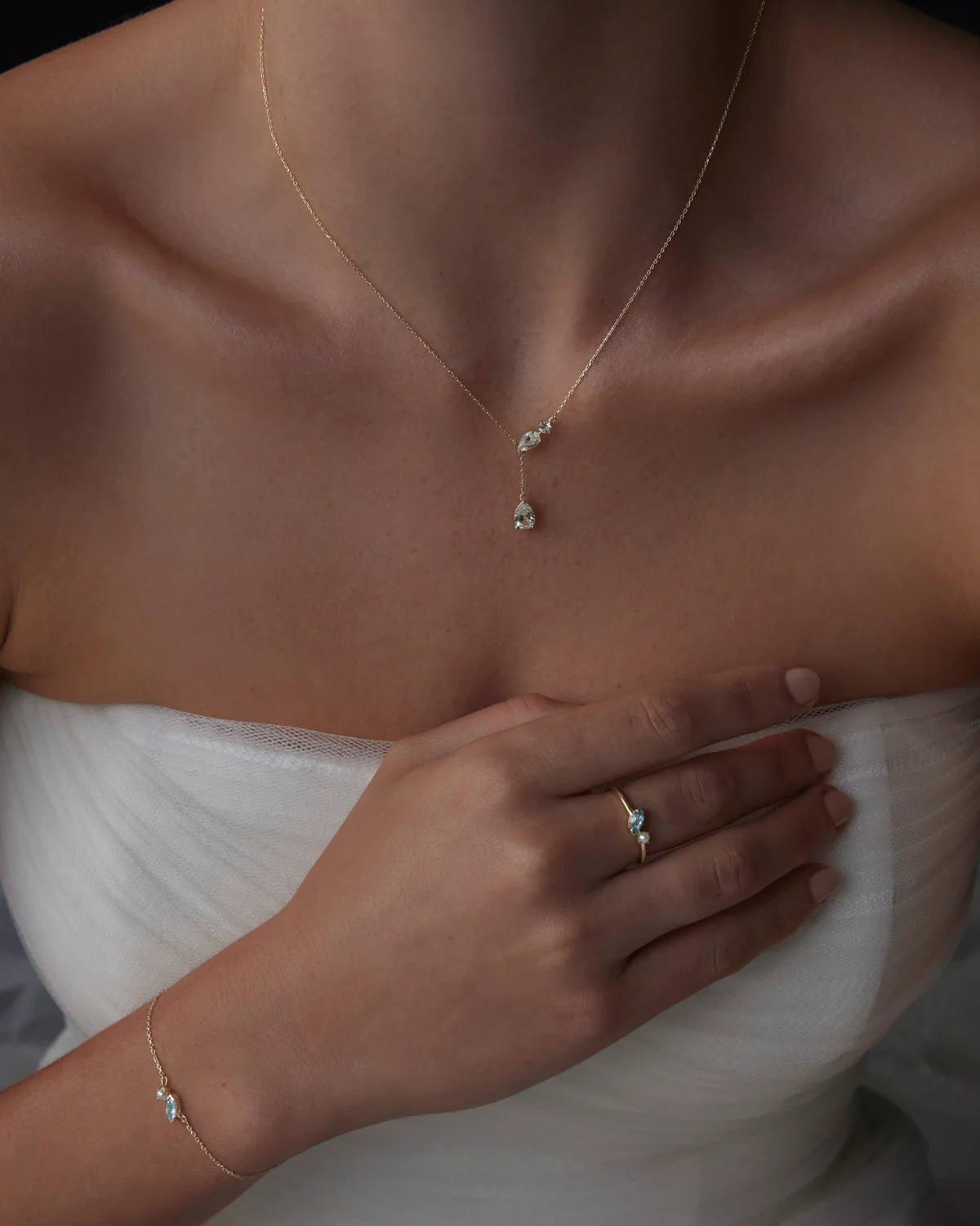 14k Solid Gold With All My Heart Sapphire Necklace - Image 7