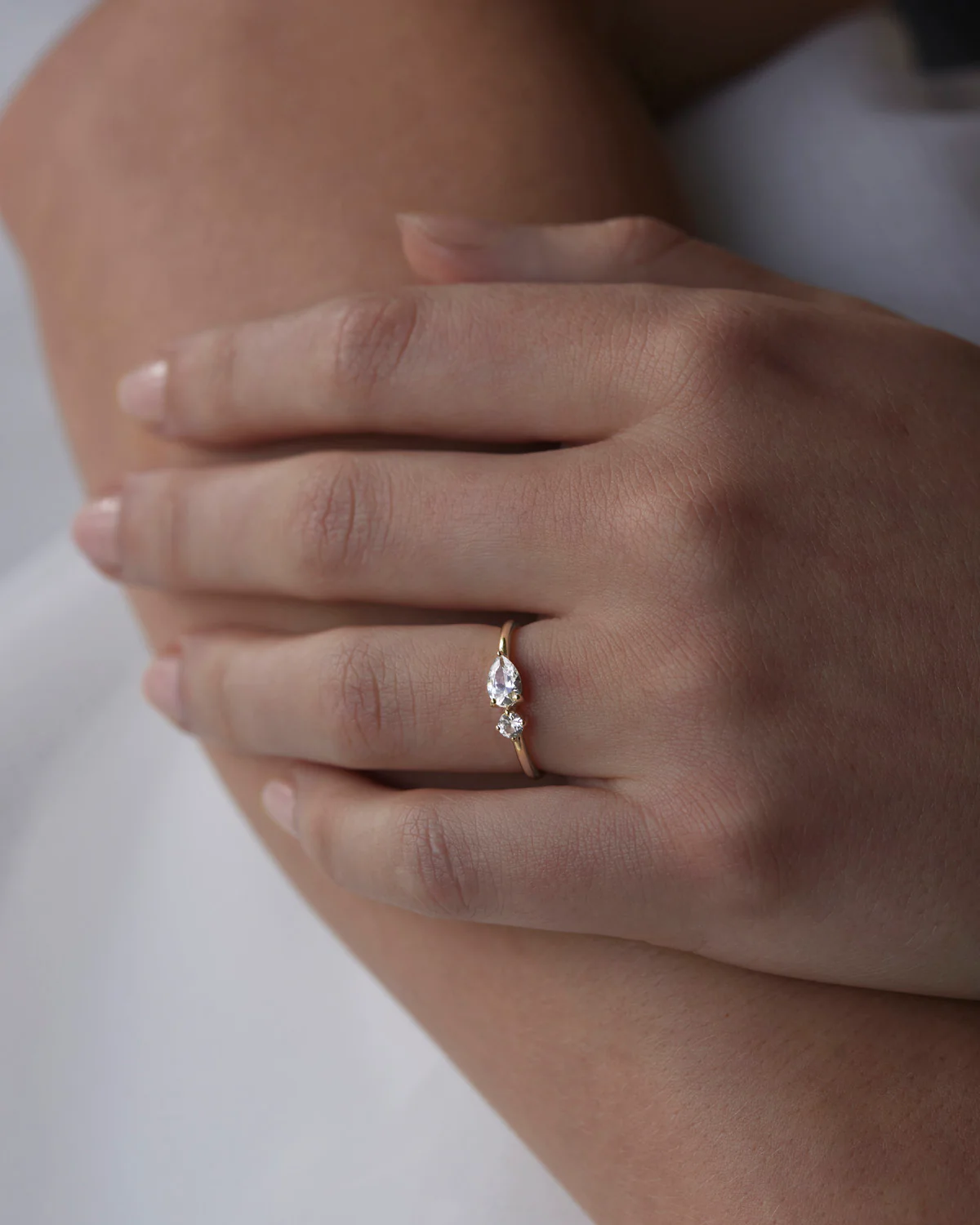 14k Solid Gold With All My Heart Sapphire Ring - Image 6