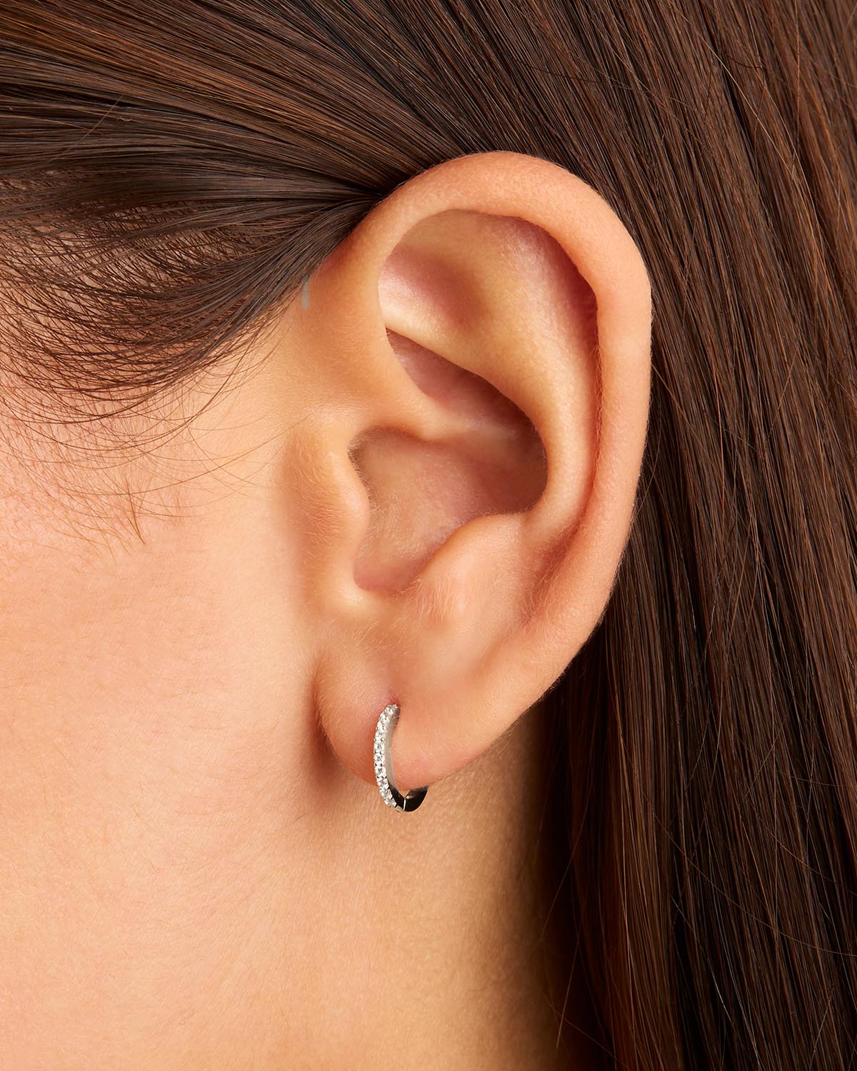14k Solid White Gold Diamond Celestial Sleeper - Image 2