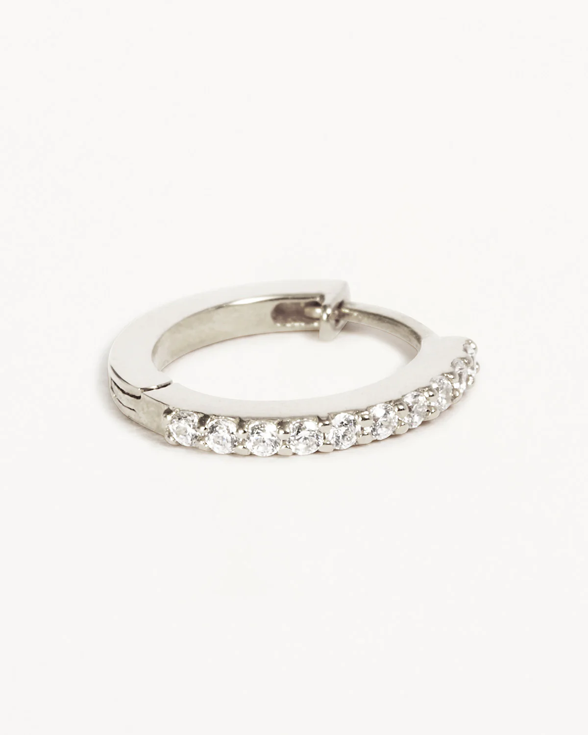 14k Solid White Gold Diamond Celestial Sleeper - Image 3