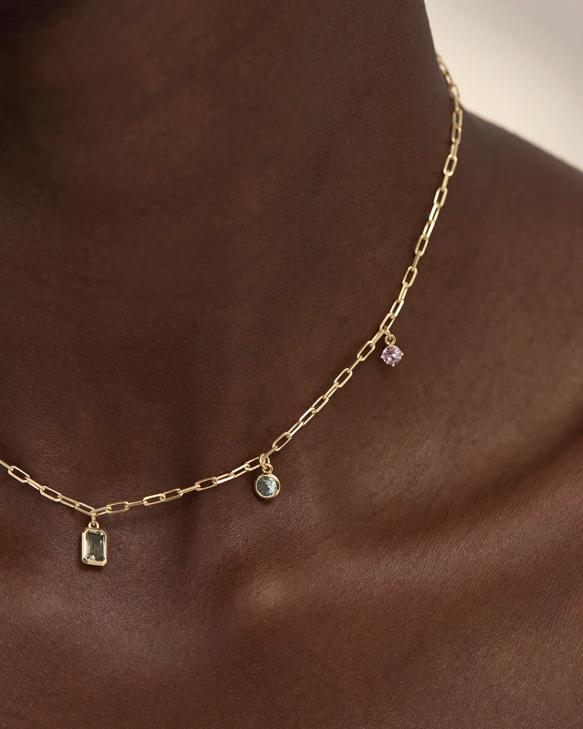 18k Gold Plated Awaken Your Soul Charm Choker - Image 2