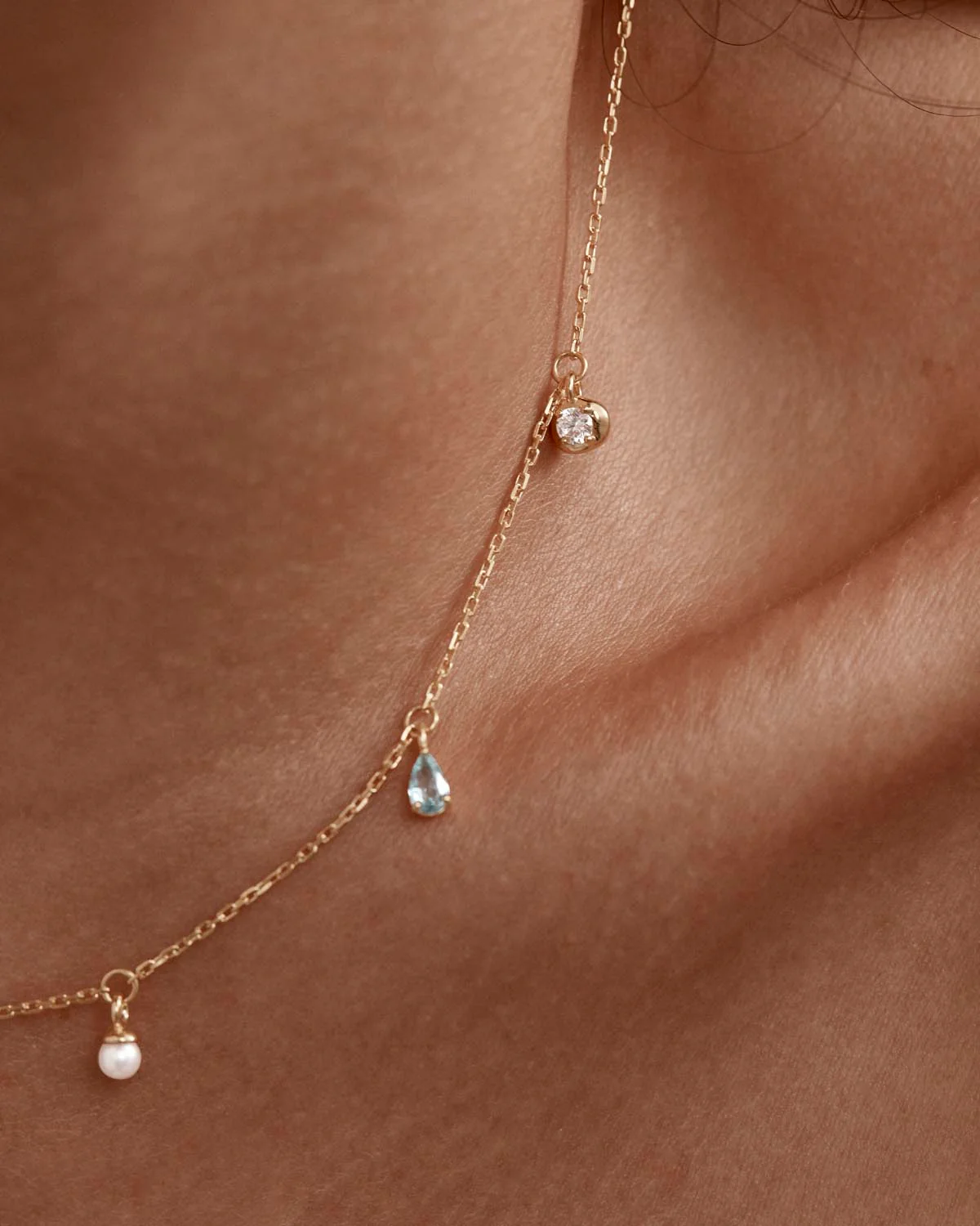 18k Gold Plated Breathe in Stillness Choker - Image 2