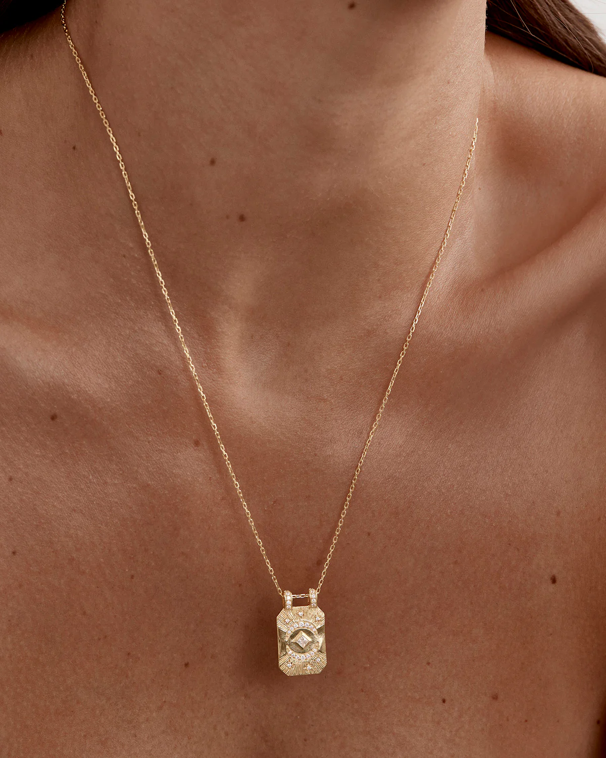 18k Gold Plated My Moon and Stars Necklace - Image 2