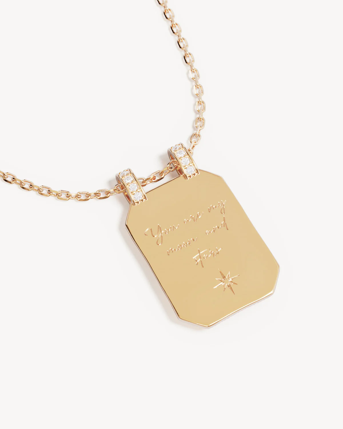 18k Gold Plated My Moon and Stars Necklace - Image 5