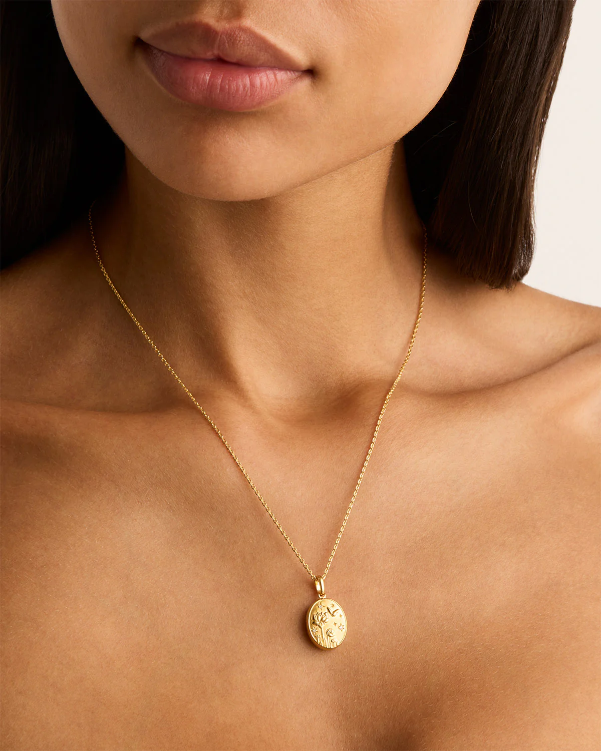 18k Gold Vermeil 18" Everything You Are Is Enough Locket Necklace - Image 2