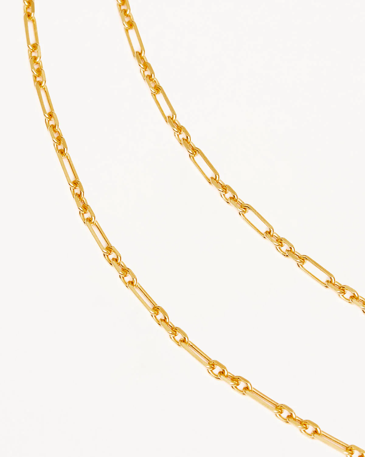18k Gold Vermeil 19" Mixed Link Chain Necklace - Image 3