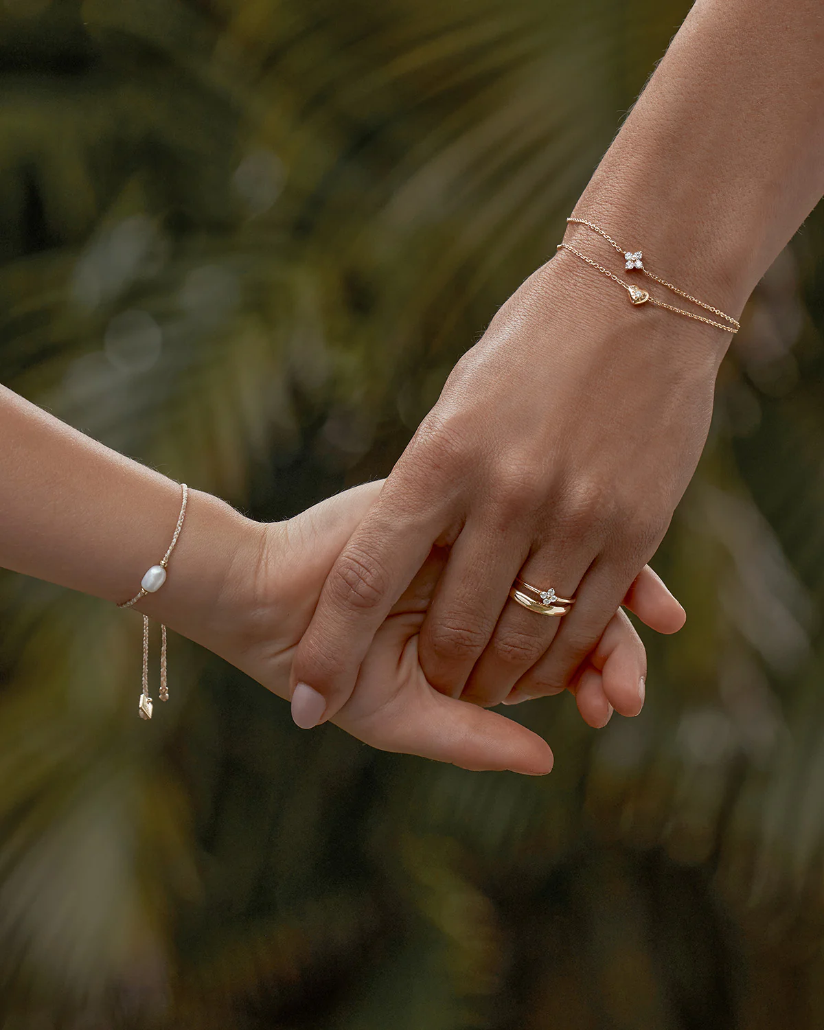 18k Gold Vermeil Blooming Hearts Bracelet - Image 4