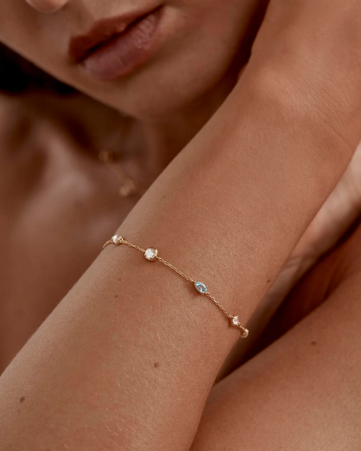 18k Gold Vermeil Breathe in Stillness Bracelet - Image 2