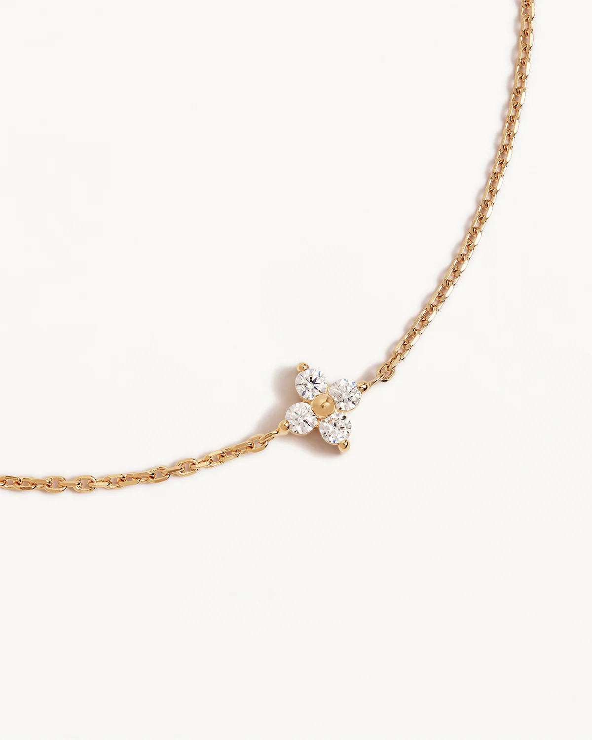 18k Gold Vermeil Crystal Bloom Bracelet - Image 3