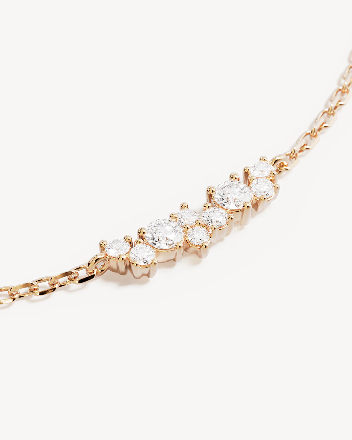 18k Gold Vermeil Crystal Dust Necklace - Image 3