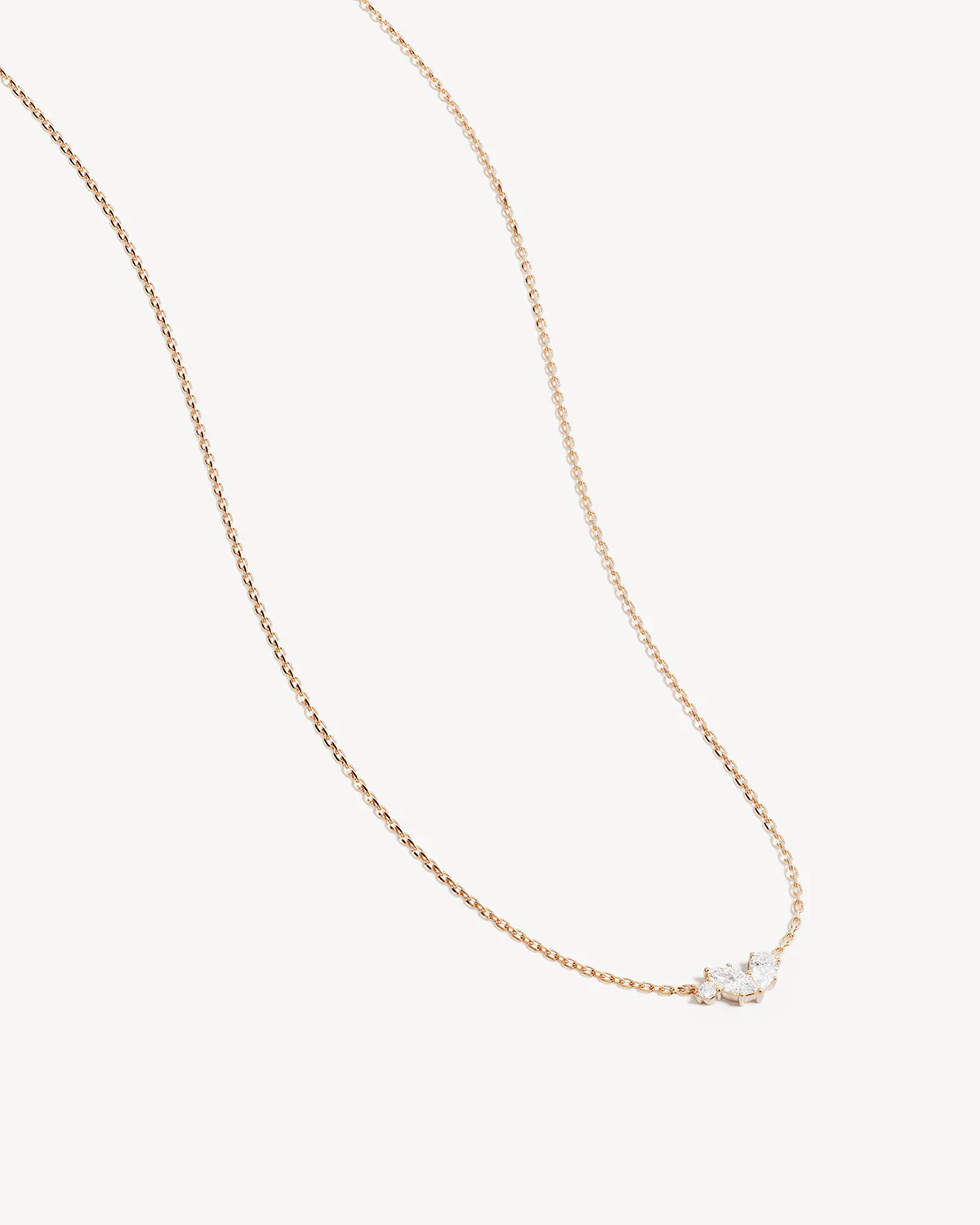 18k Gold Vermeil Crystal Wings Neckace