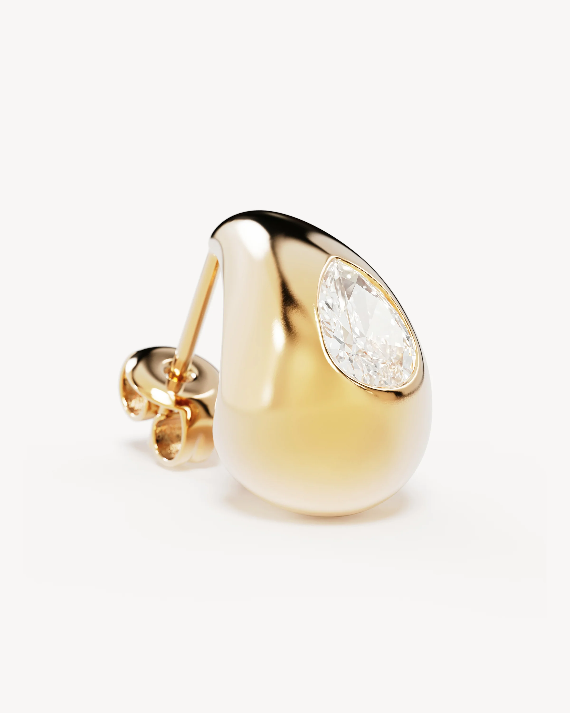 18k Gold Vermeil Dewdrop Large Earrings - Image 3