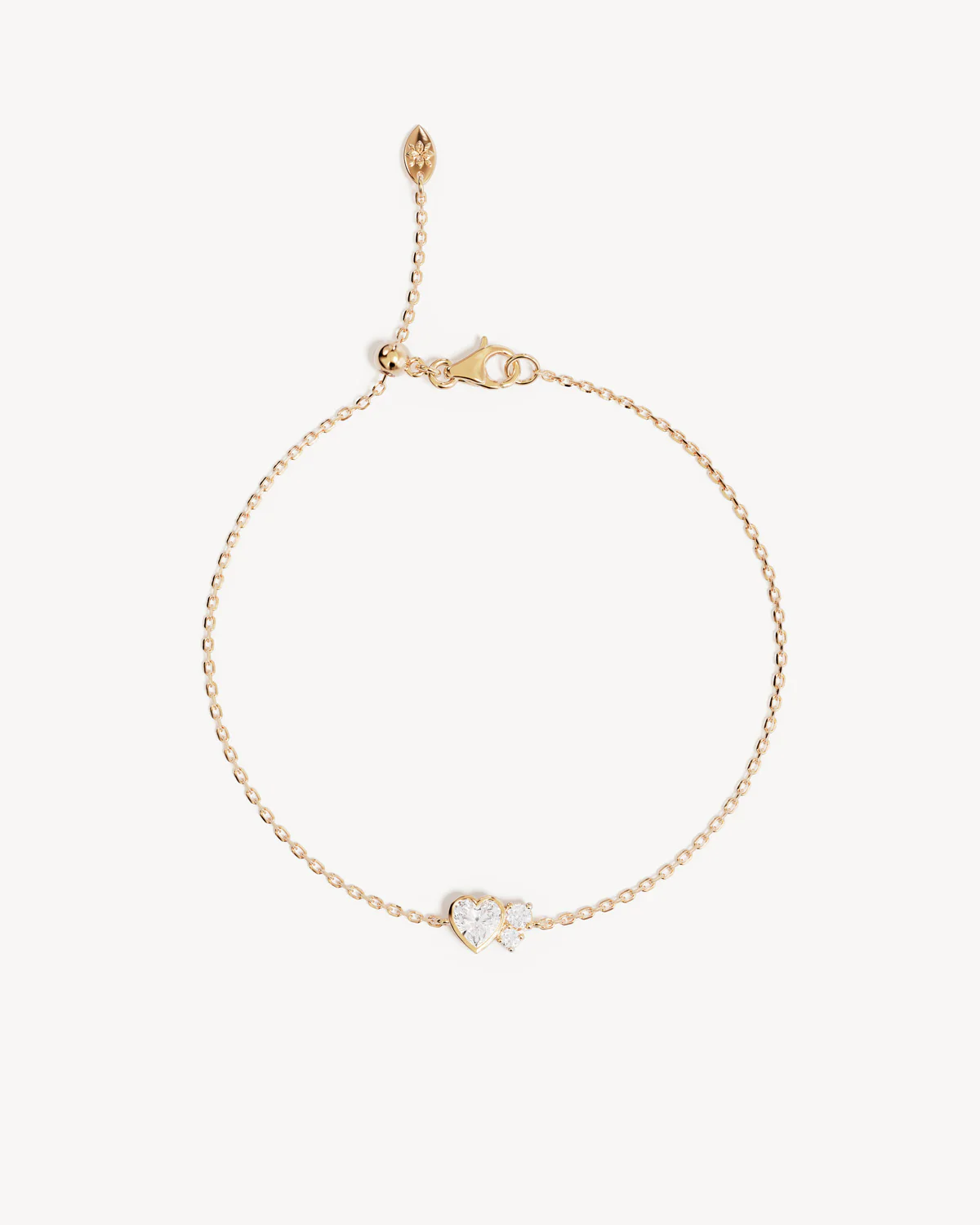18k Gold Vermeil Dream Lover Heart Bracelet