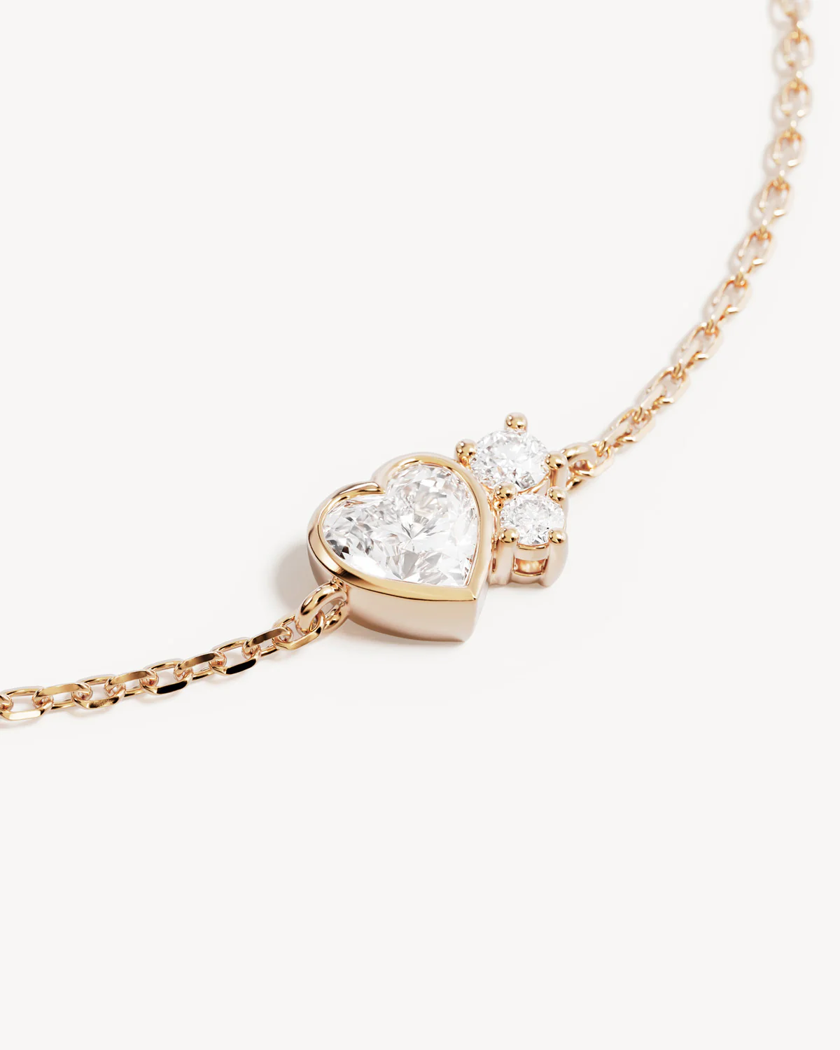 18k Gold Vermeil Dream Lover Heart Bracelet - Image 3