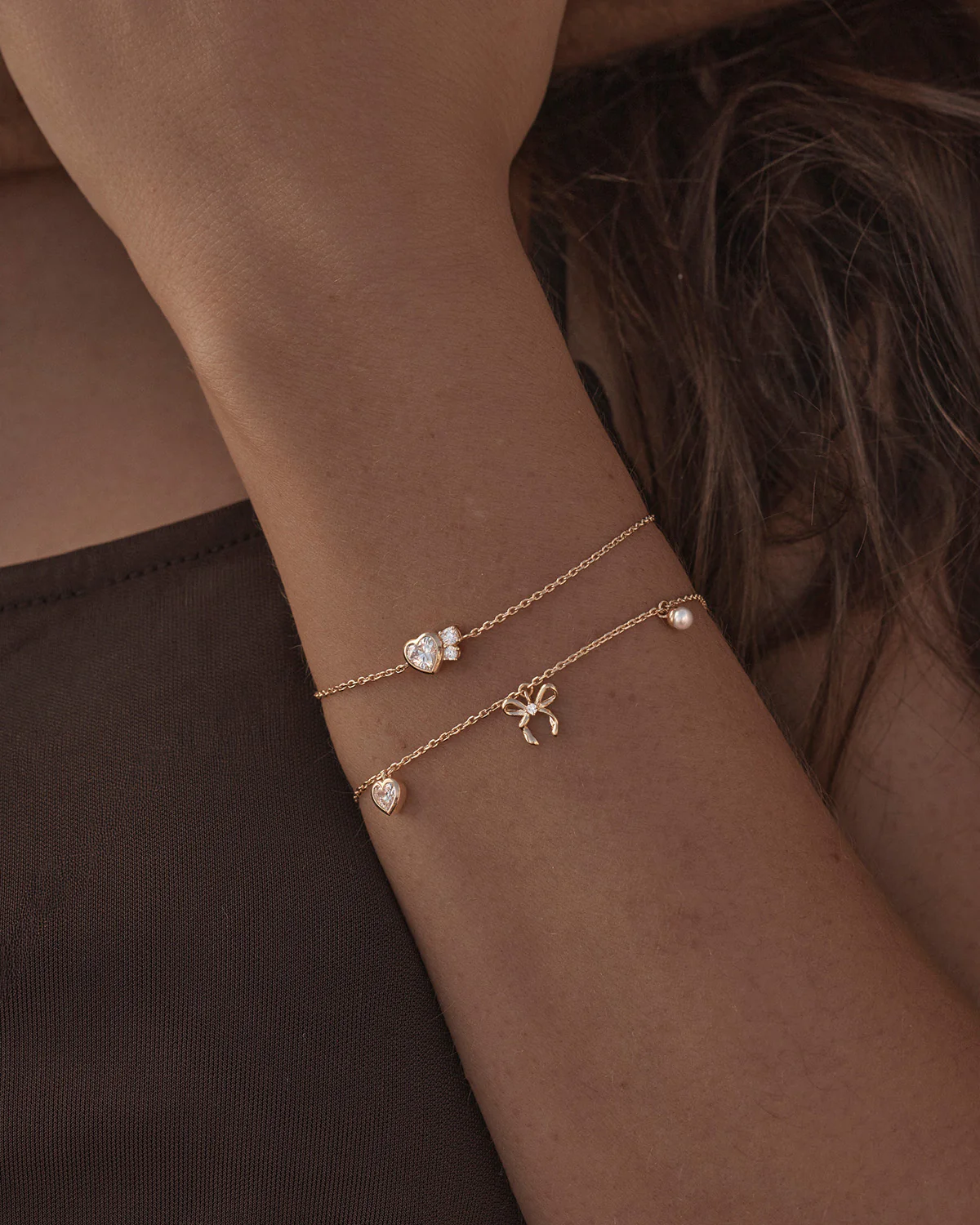 18k Gold Vermeil Dream Lover Heart Bracelet - Image 4