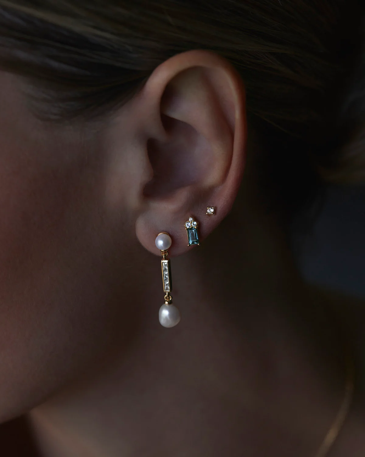 18k Gold Vermeil Endless Devotion Stud Earrings - Image 5