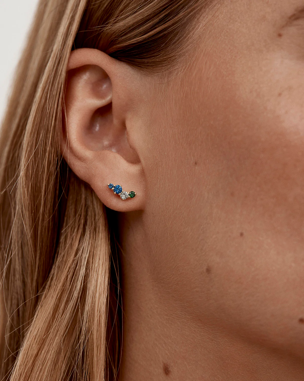 18k Gold Vermeil Endless Skies Stud Earrings - Image 2