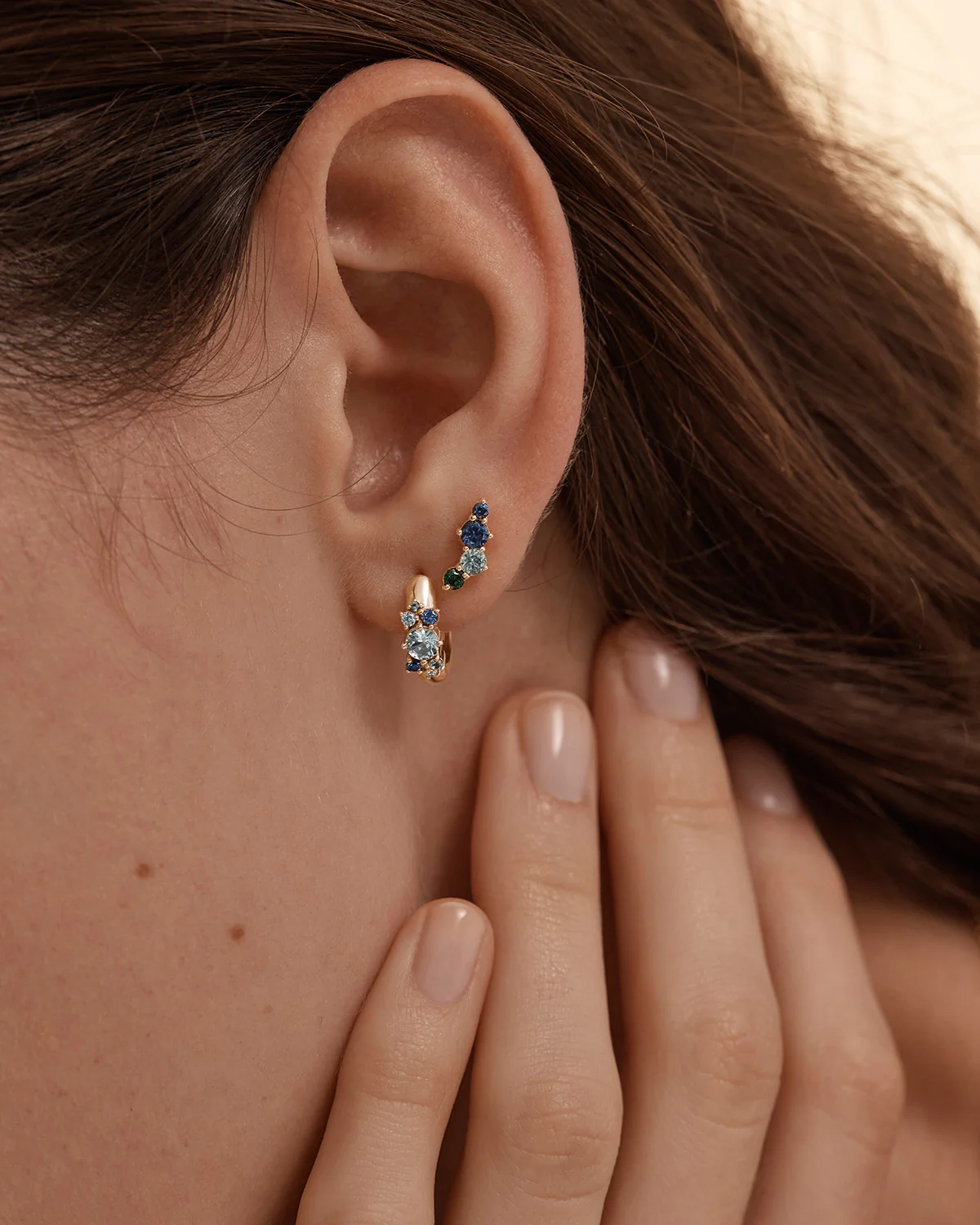 18k Gold Vermeil Endless Skies Stud Earrings - Image 4