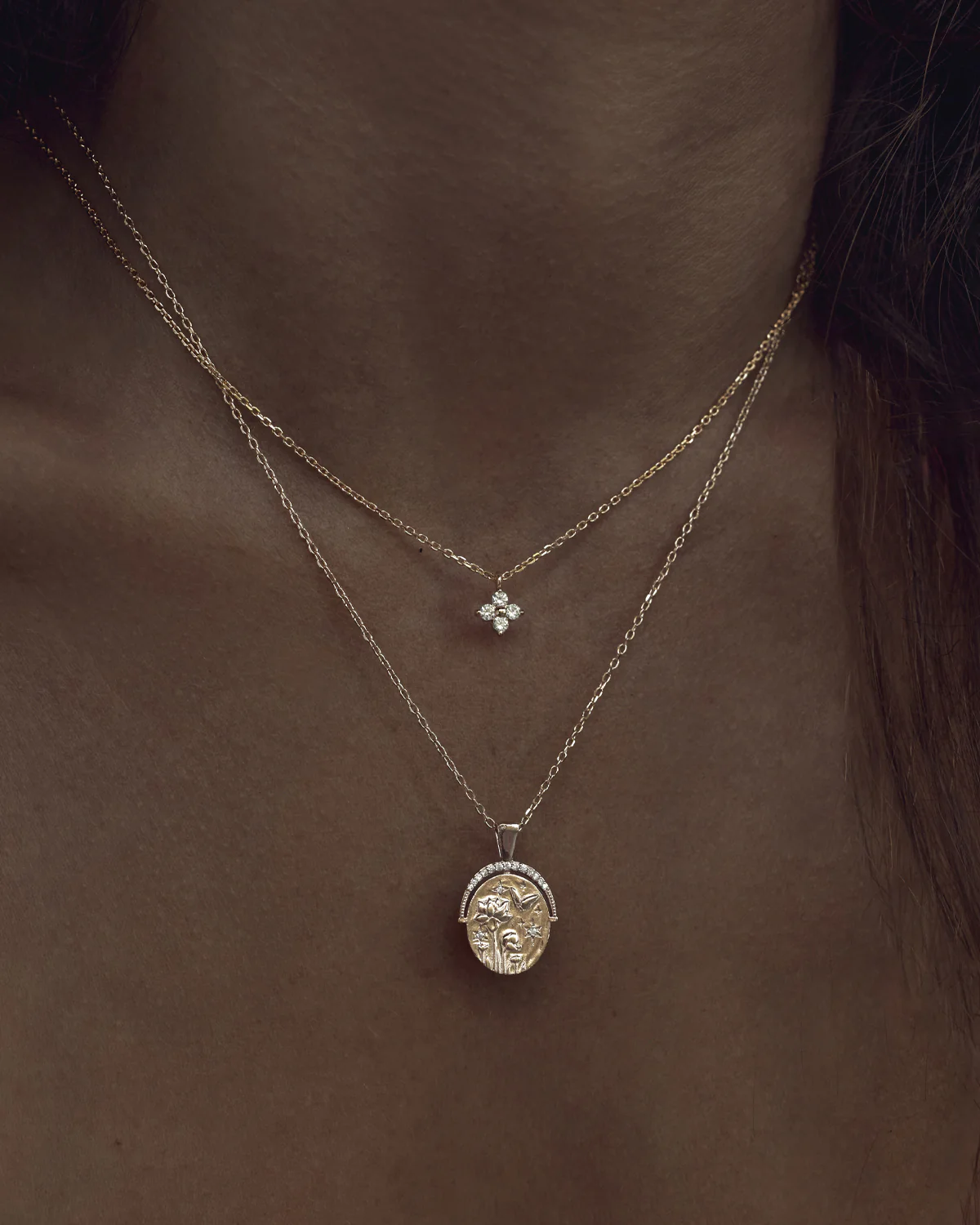 18k Gold Vermeil Everything You Are Is Enough Small Necklace - Image 3