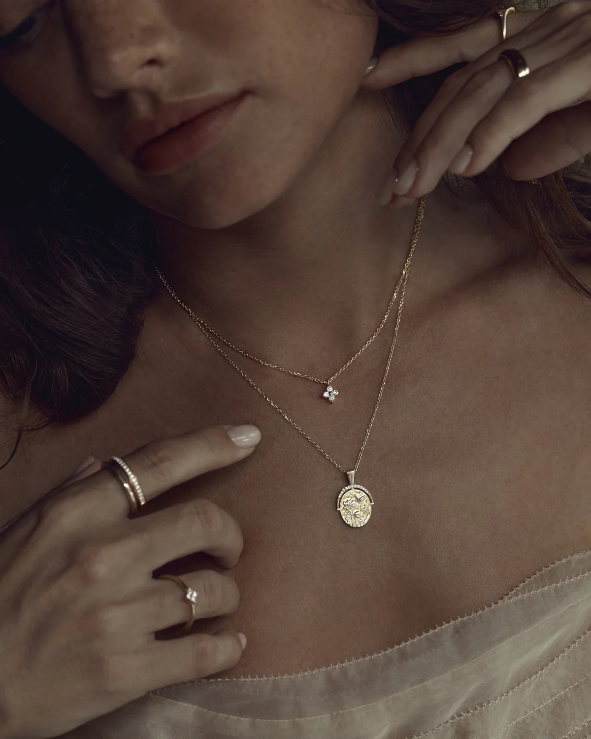 18k Gold Vermeil Everything You Are Is Enough Small Necklace - Image 6