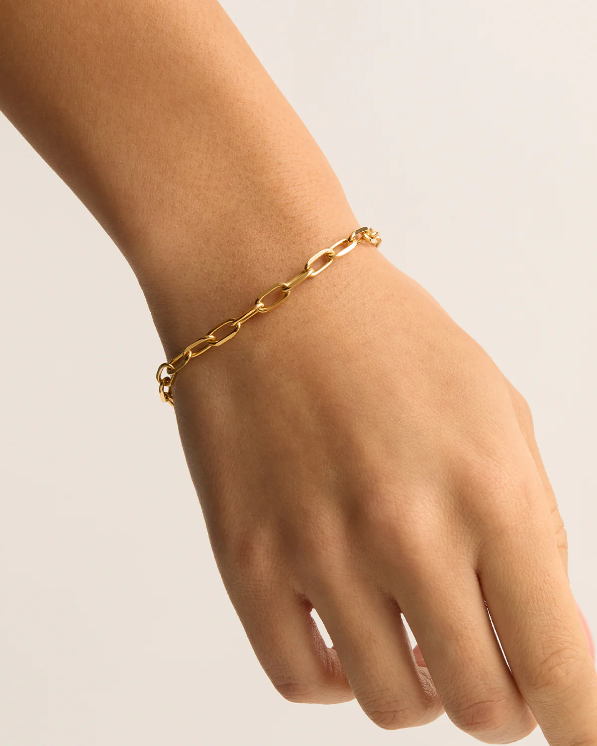 18k Gold Vermeil Fate Link Chain Bracelet - Image 3