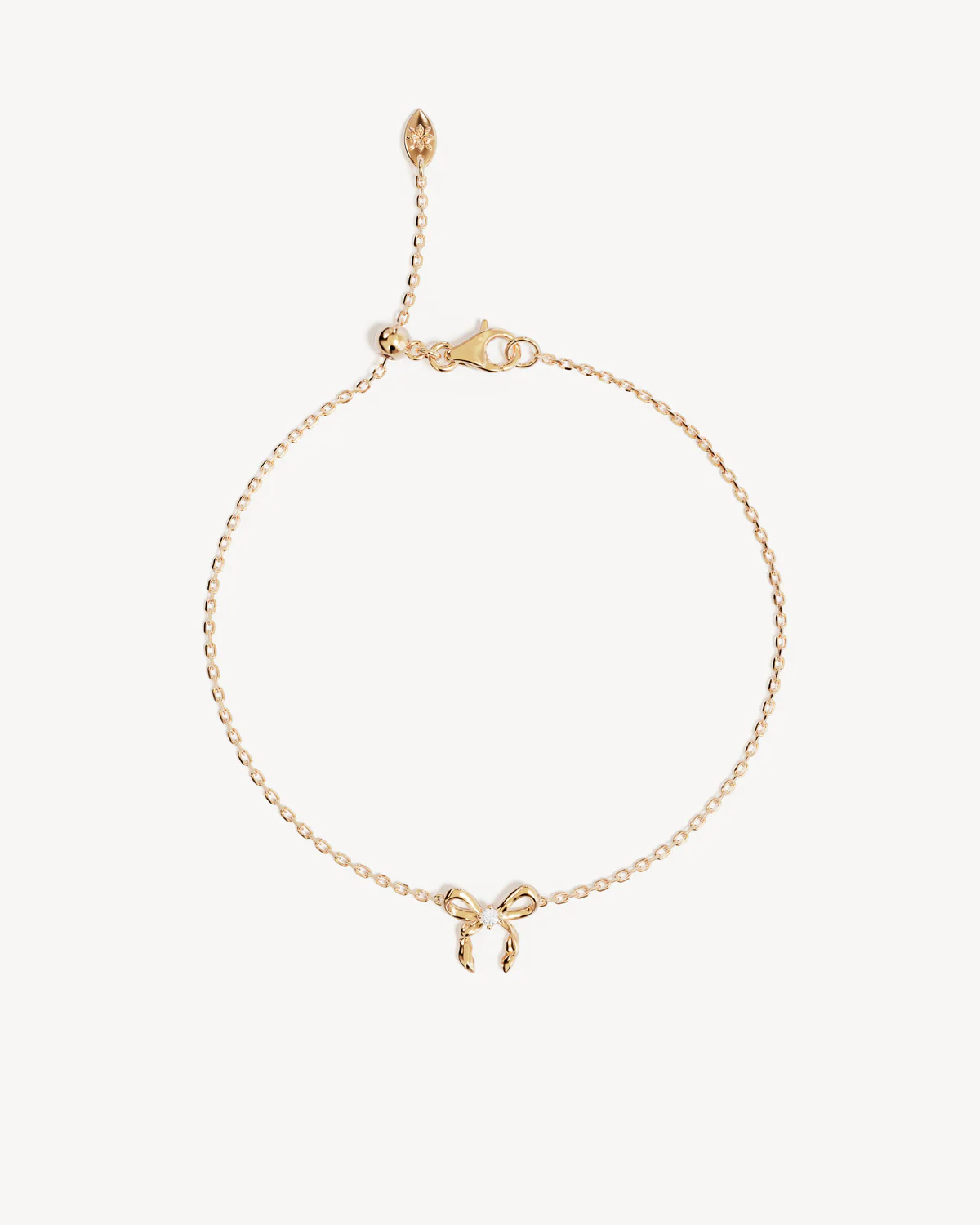 18k Gold Vermeil Forever More Bow Bracelet