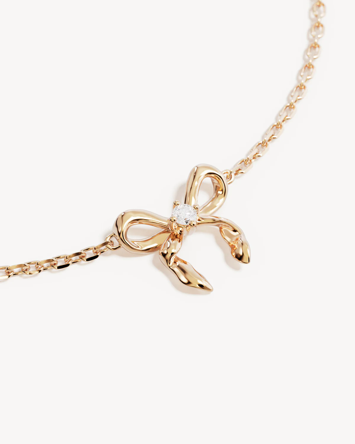 18k Gold Vermeil Forever More Bow Bracelet - Image 3