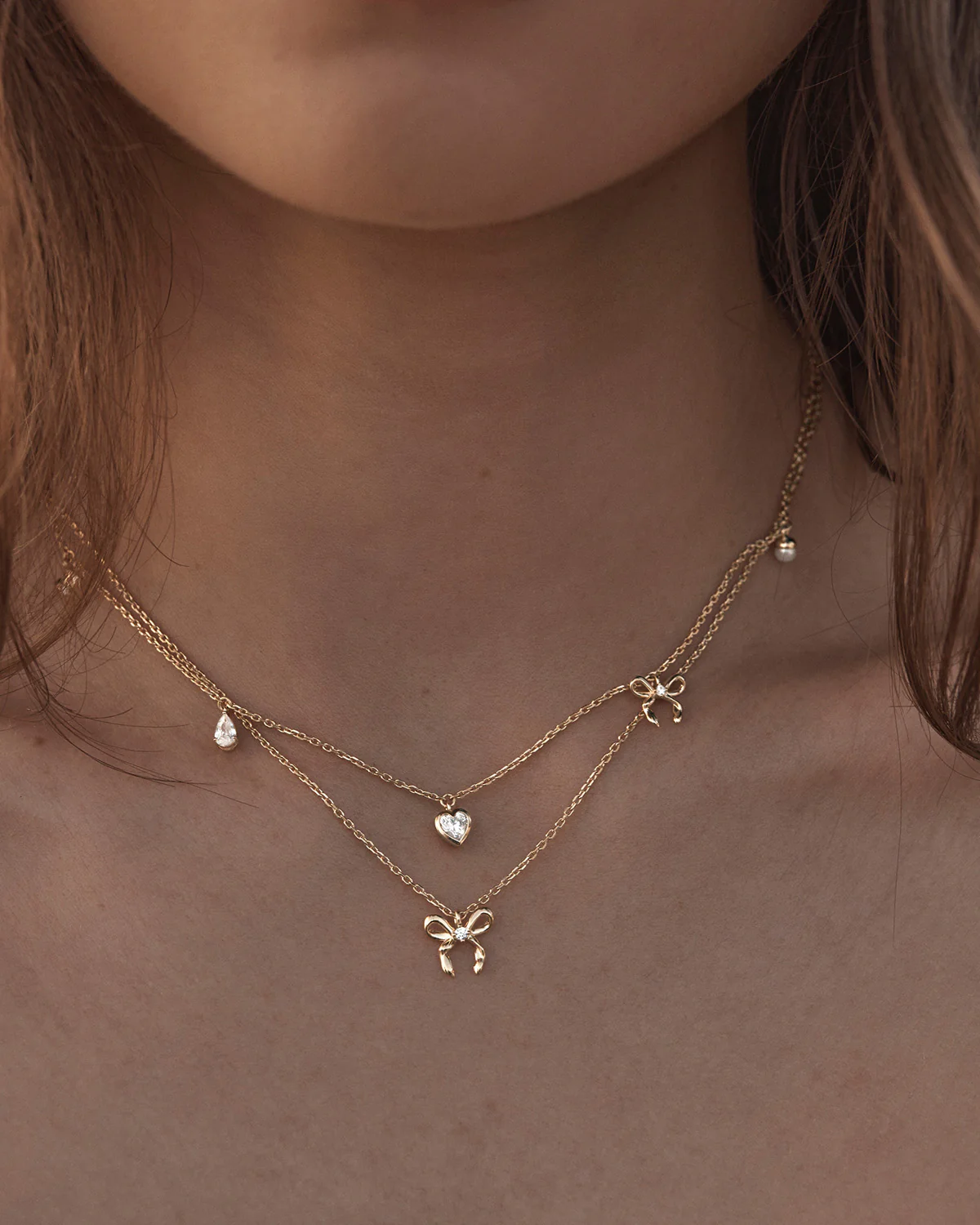 18k Gold Vermeil Forever More Bow Gift Set - Image 4