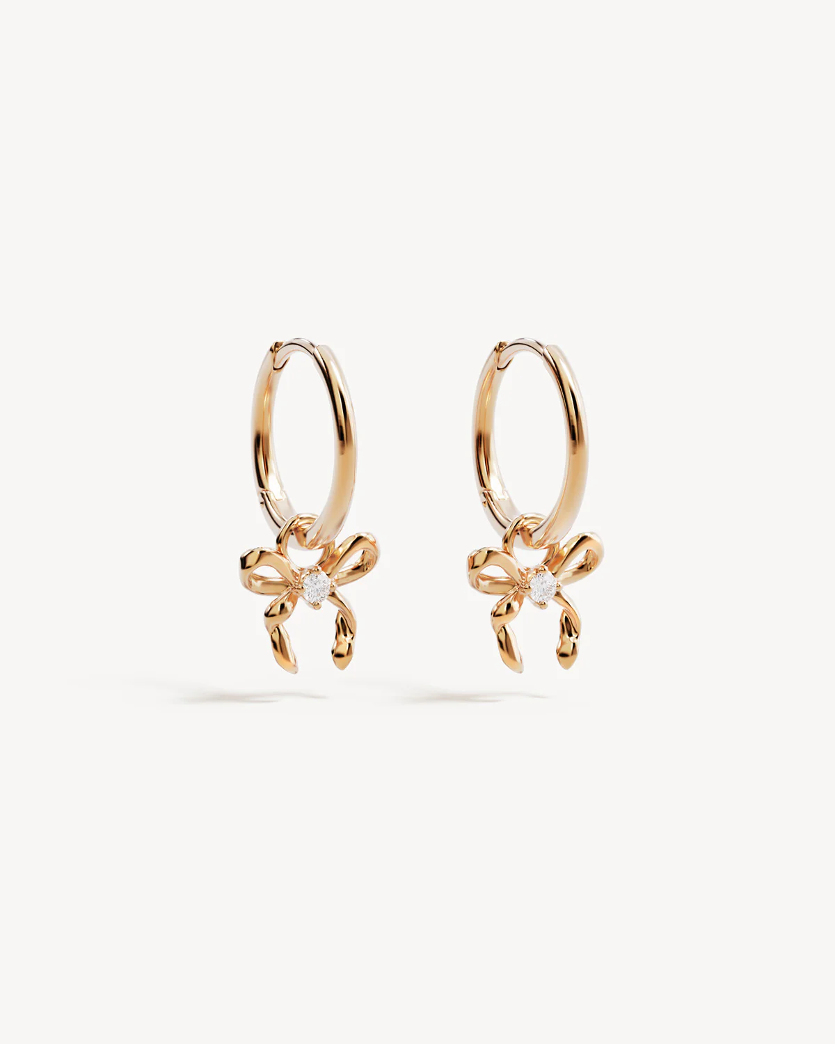 18k Gold Vermeil Forever More Bow Hoops