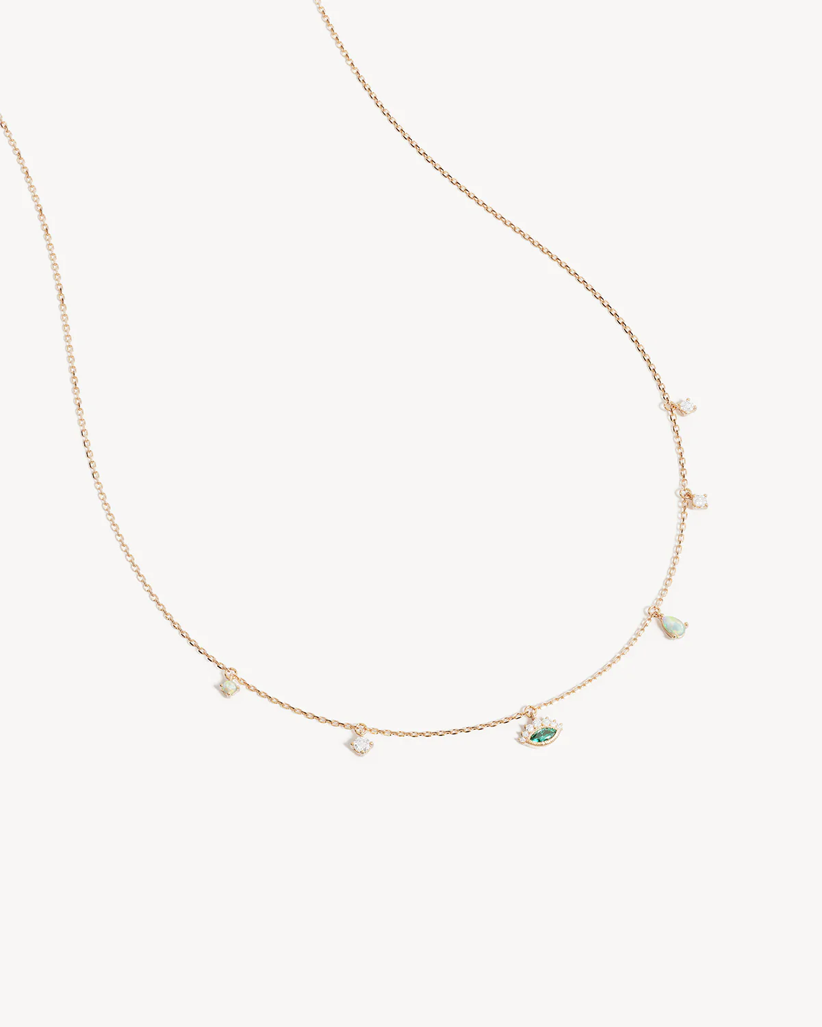 18k Gold Vermeil Hope and Protection Necklace - Image 3