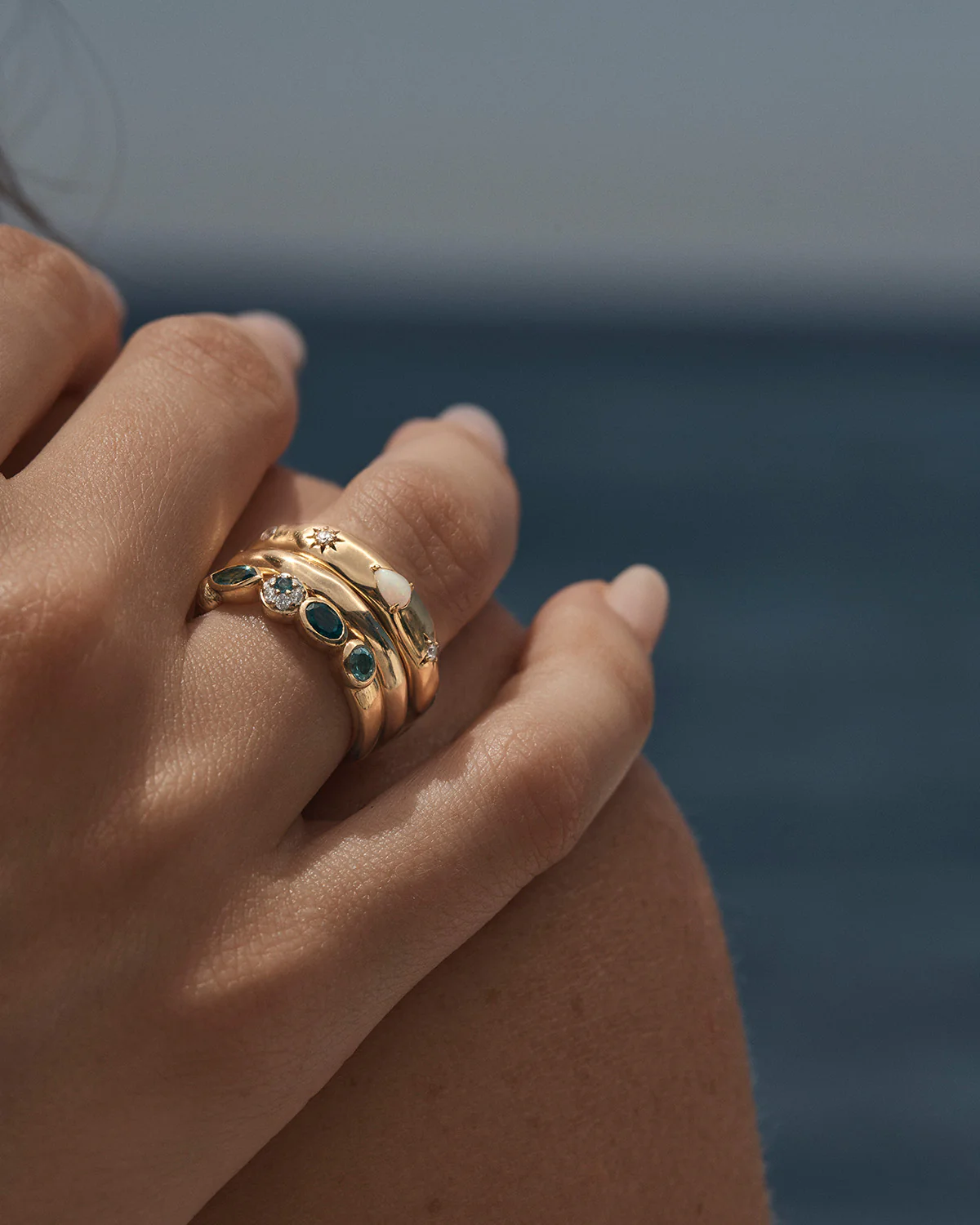 18k Gold Vermeil Hope and Protection Ring - Image 5