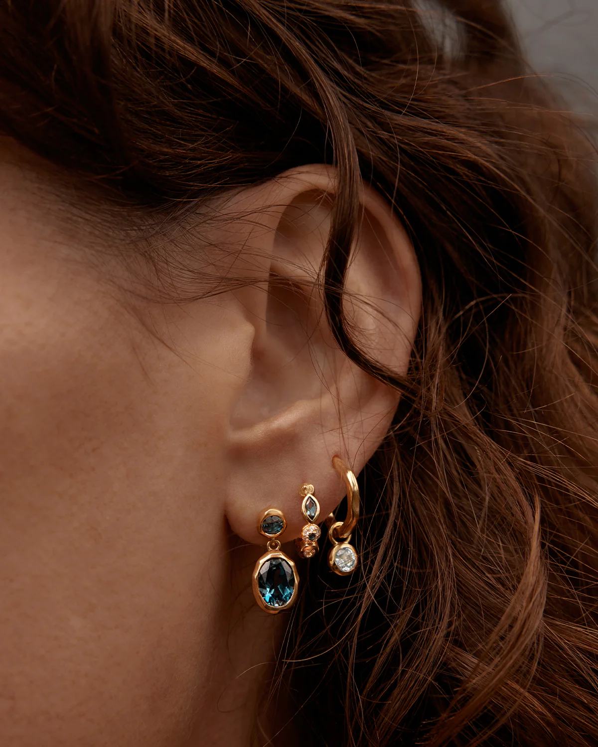 18k Gold Vermeil Infinite Skies Hoops - Image 4